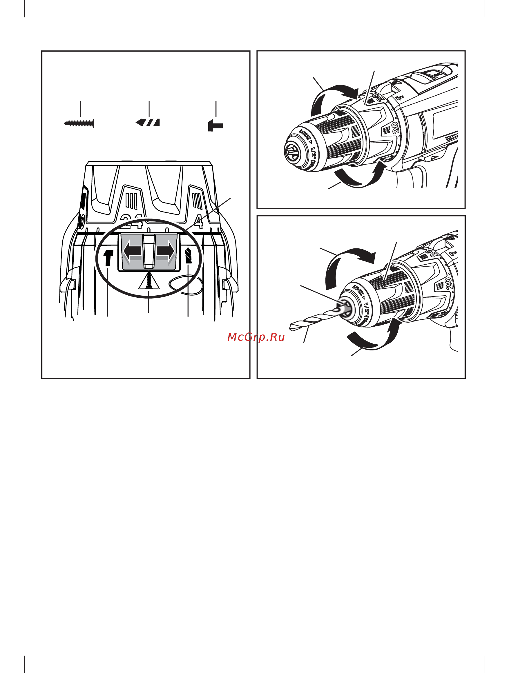 Ryobi LLCDI18022LX 18V LI H.DRILL EU 5133001898 Инструкция по эксплуатации онлайн [4/168] 306608