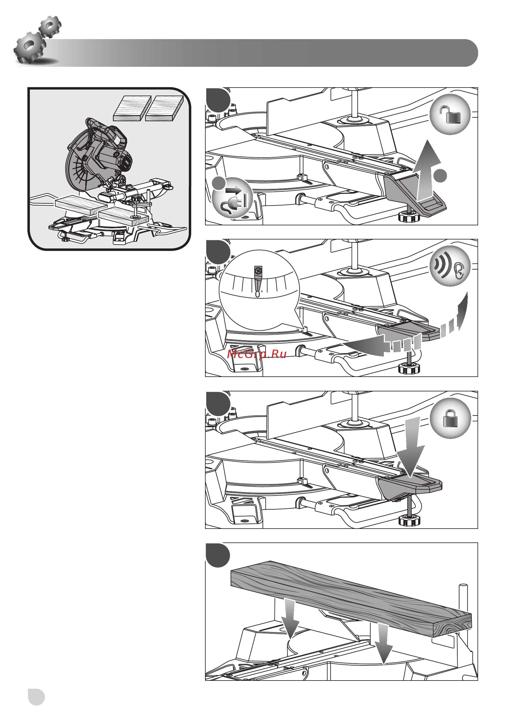 Ryobi EMS216L COMPSLID MITRESAW EU 5133001197 Инструкция по эксплуатации онлайн [26/51] 308009