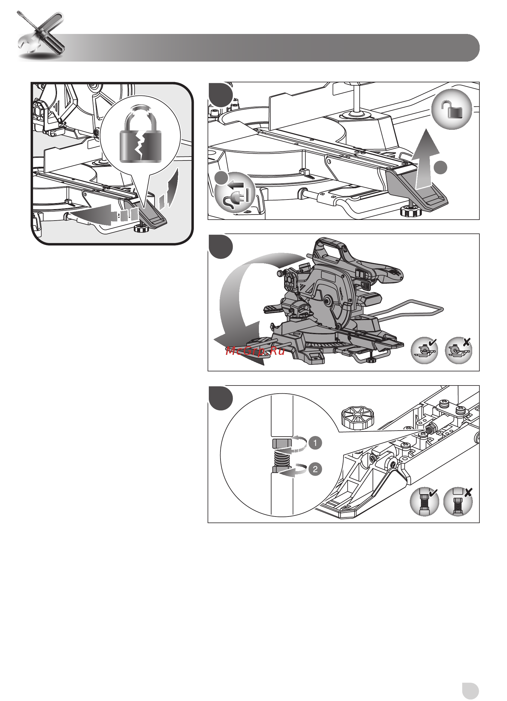 Ryobi EMS216L COMPSLID MITRESAW EU 5133001197 Инструкция по эксплуатации онлайн [39/51] 308009