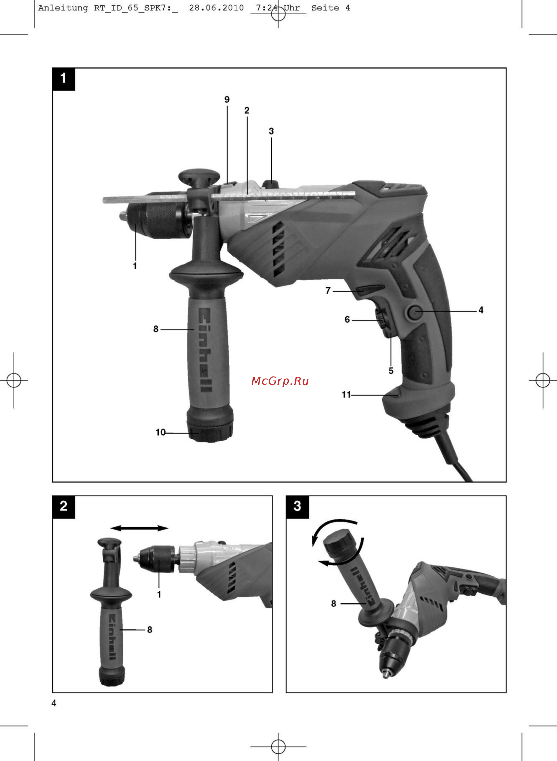 Einhell RT-ID 65 4259735 Инструкция по эксплуатации онлайн [4/11] 306677
