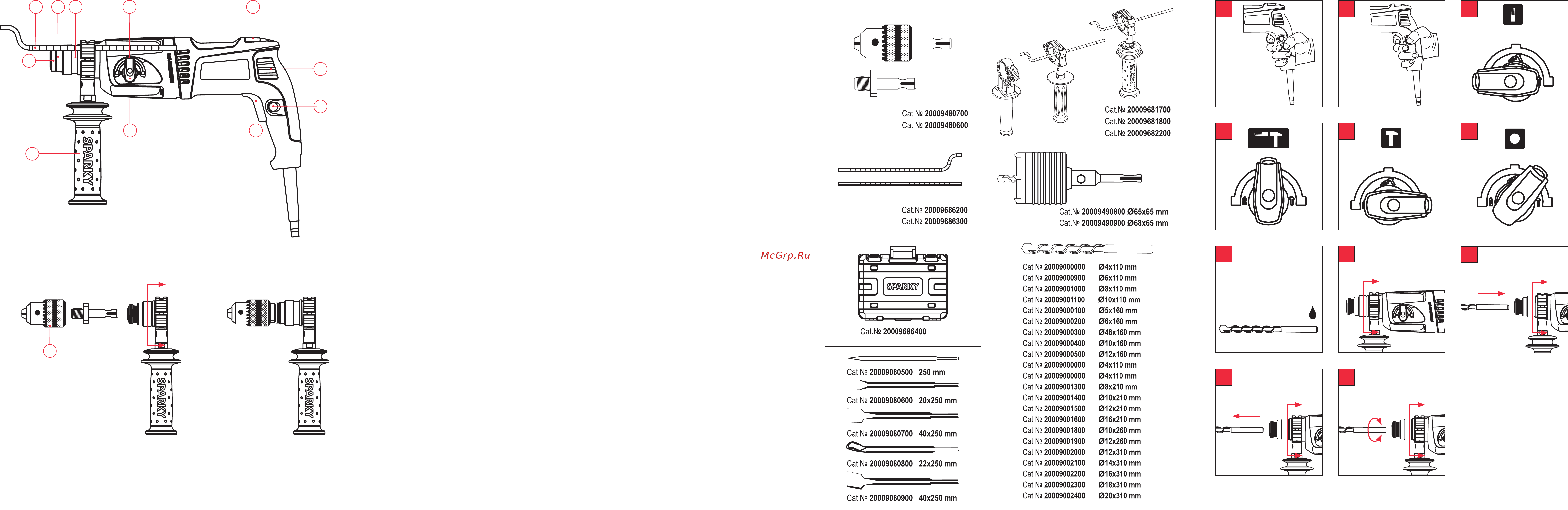 Sparky BPR 240CE (HD) 12000041164 [2/110] А c d