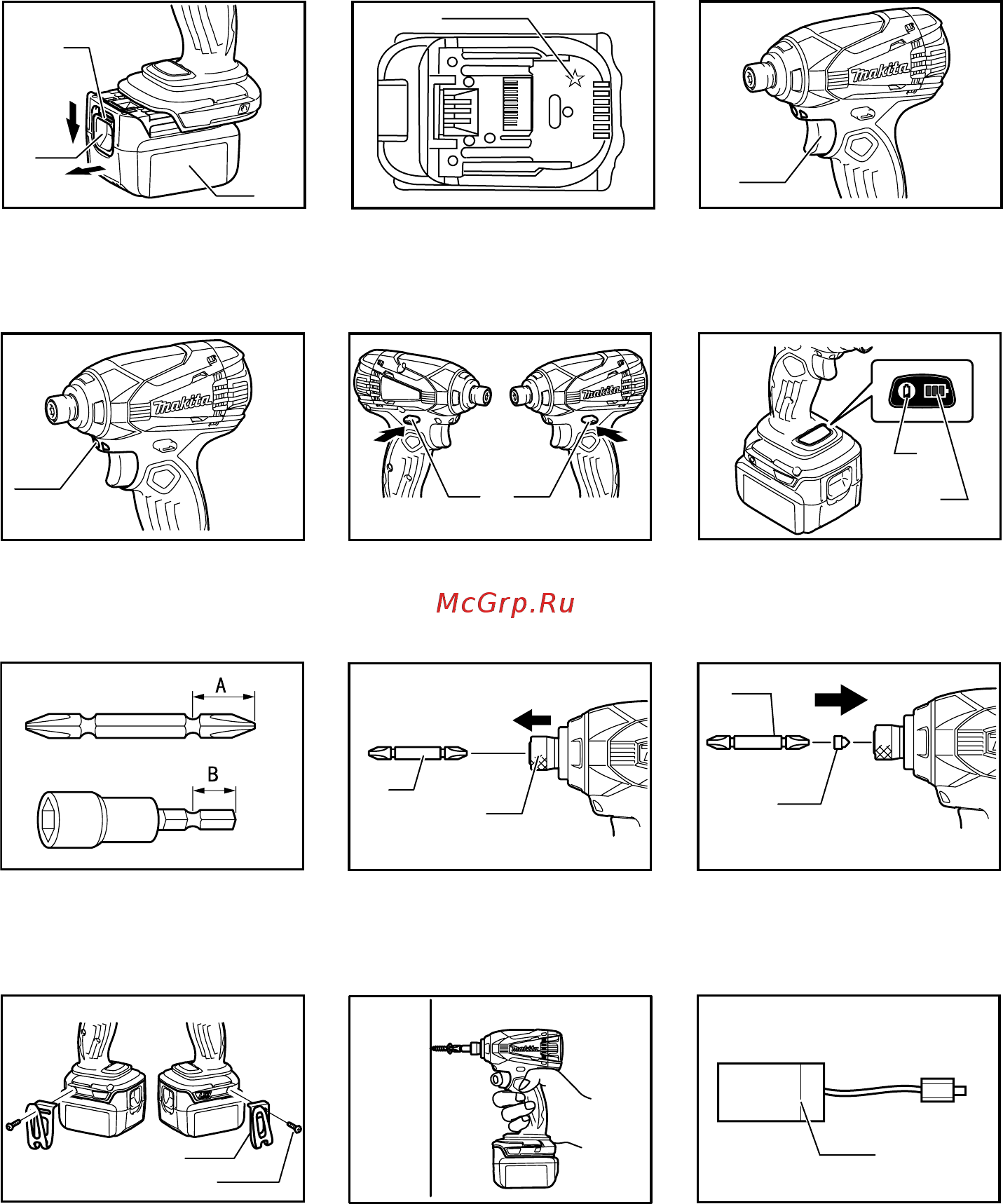 Makita BTD146Z Инструкция по эксплуатации онлайн [2/52] 306873