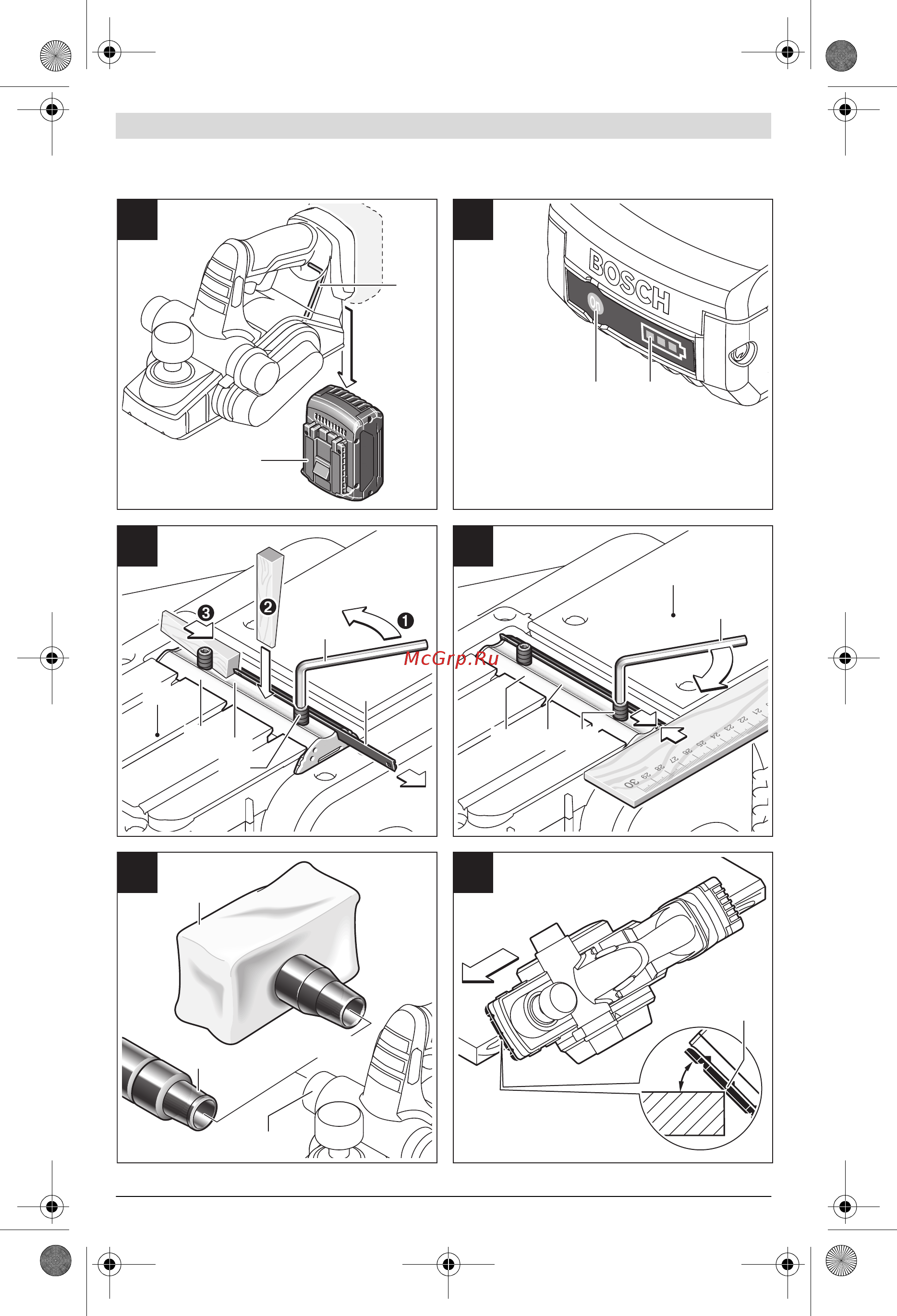 Bosch GHO 18 V-LI 06015A0303 Инструкция по эксплуатации онлайн [4/199] 306956