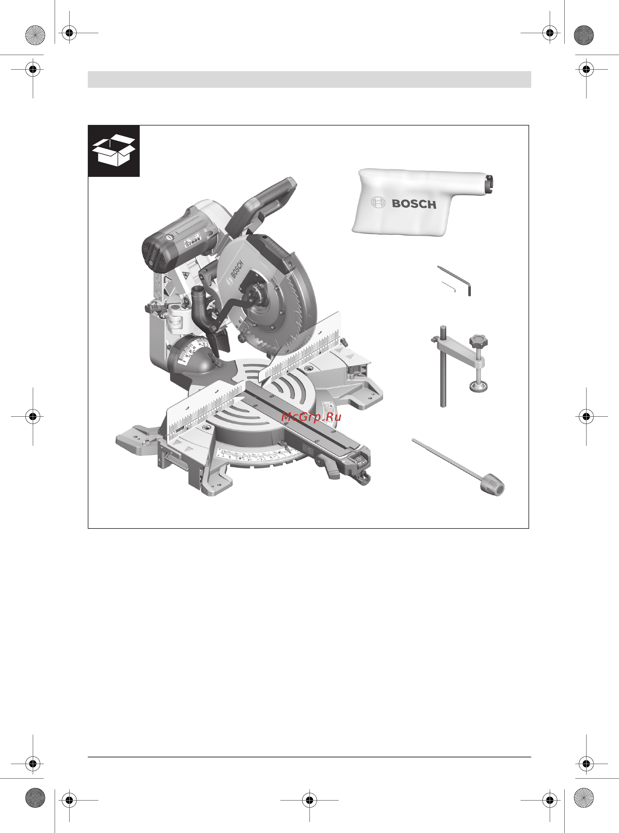 Bosch GCM 12 GDL 0601B23600 Инструкция по эксплуатации онлайн [5/480] 307002