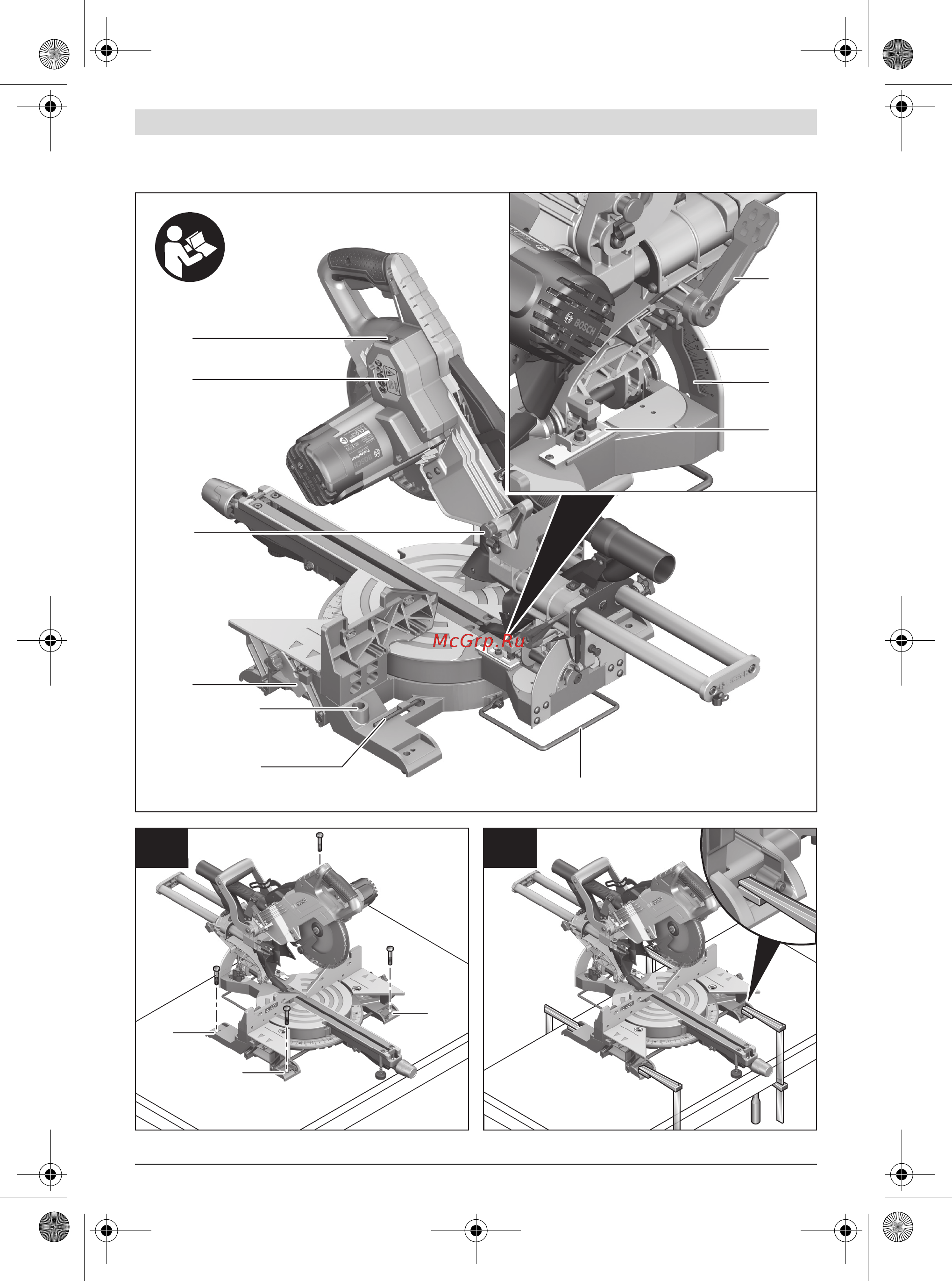 Bosch GCM 8 SJL 0601B19100 Инструкция по эксплуатации онлайн [4/349] 307014