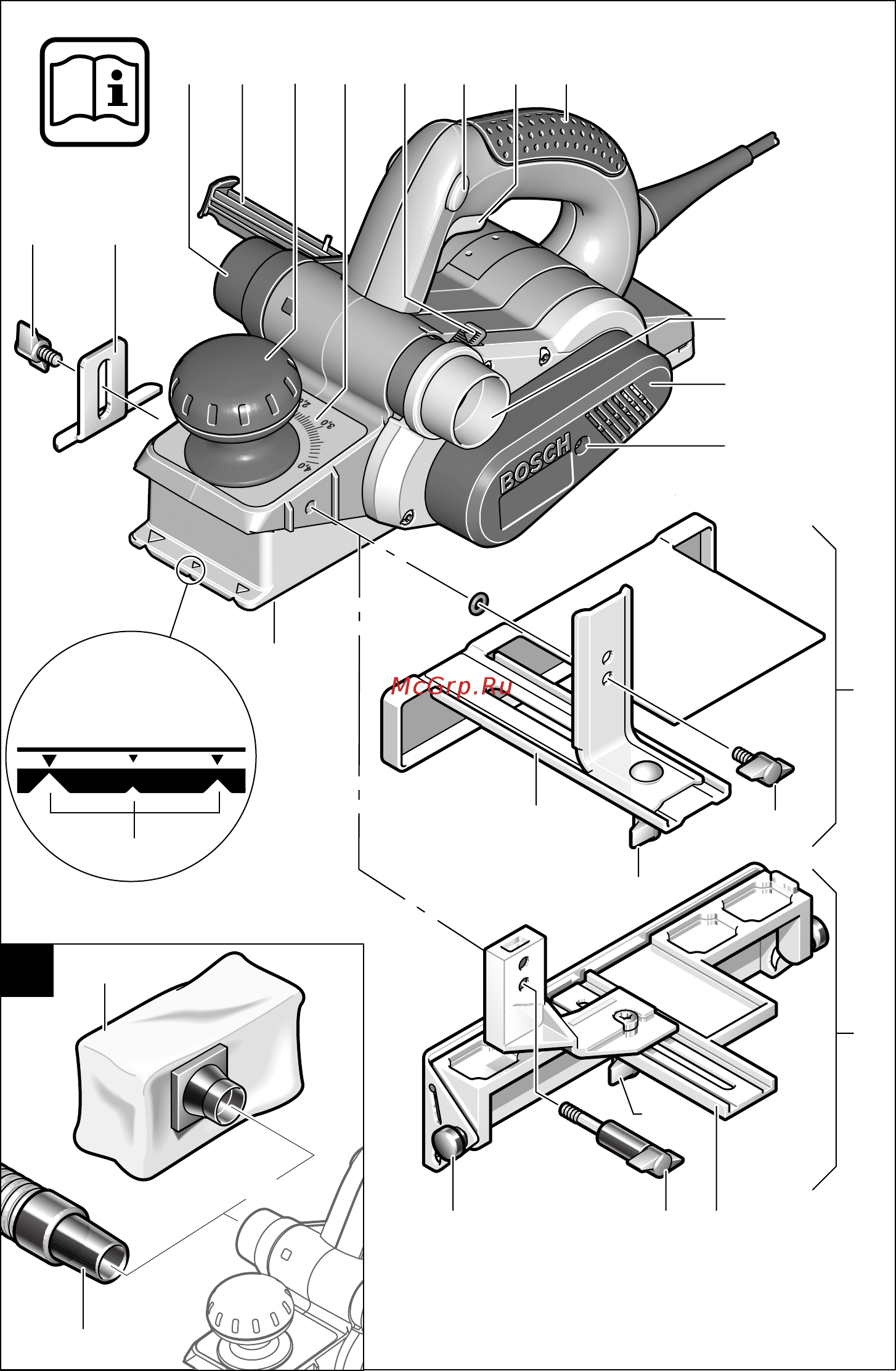 Bosch GHO 40-82 C 060159A760 [4/13] Gho 40 82 c professional