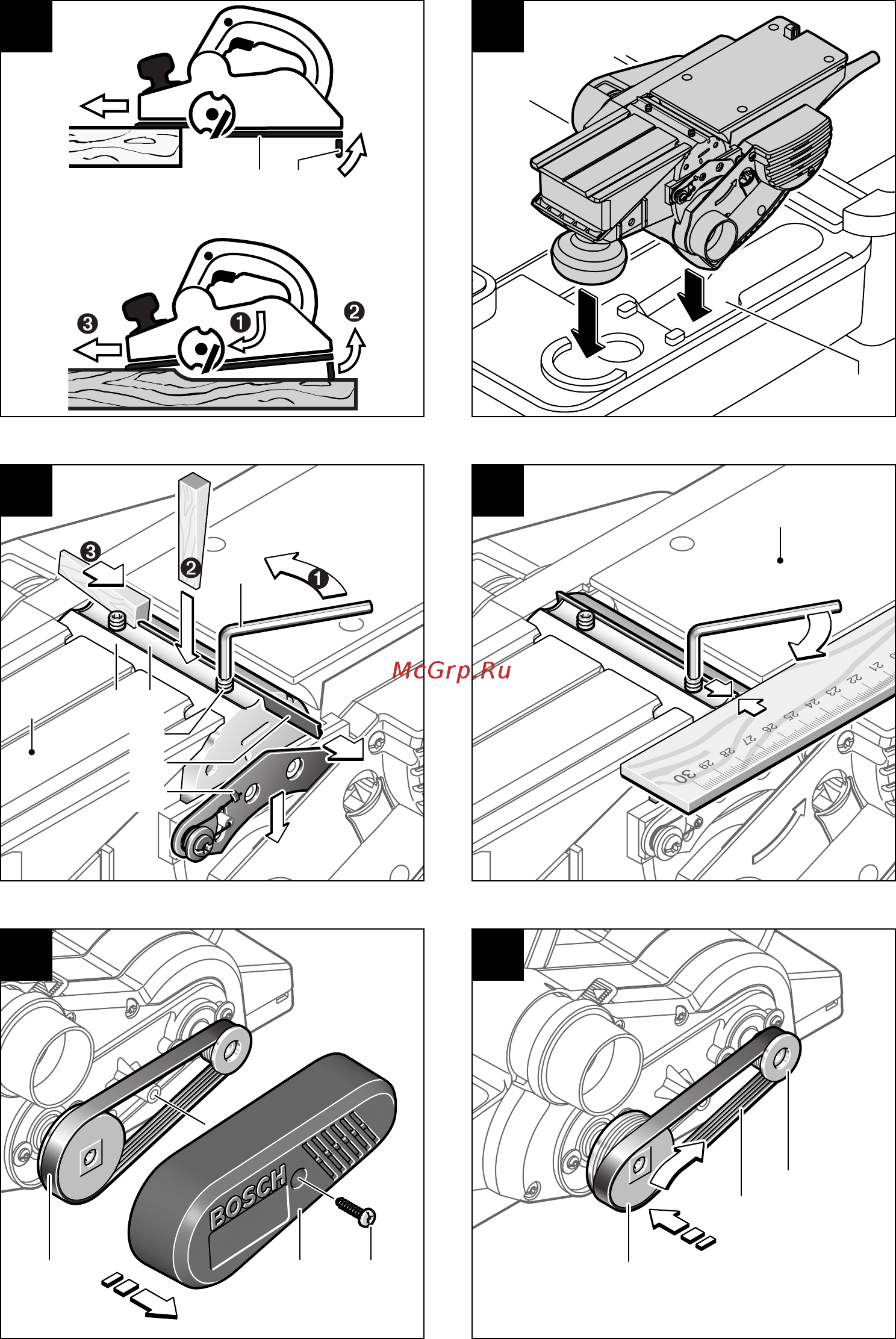 Bosch GHO 40-82 C 060159A760 Инструкция по эксплуатации онлайн [5/13] 307722