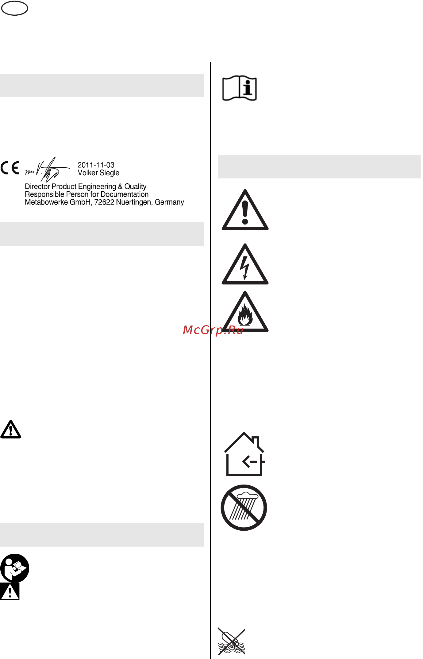 Metabo POWERMAXX RC 12 602113000 [8/83] Original instructions