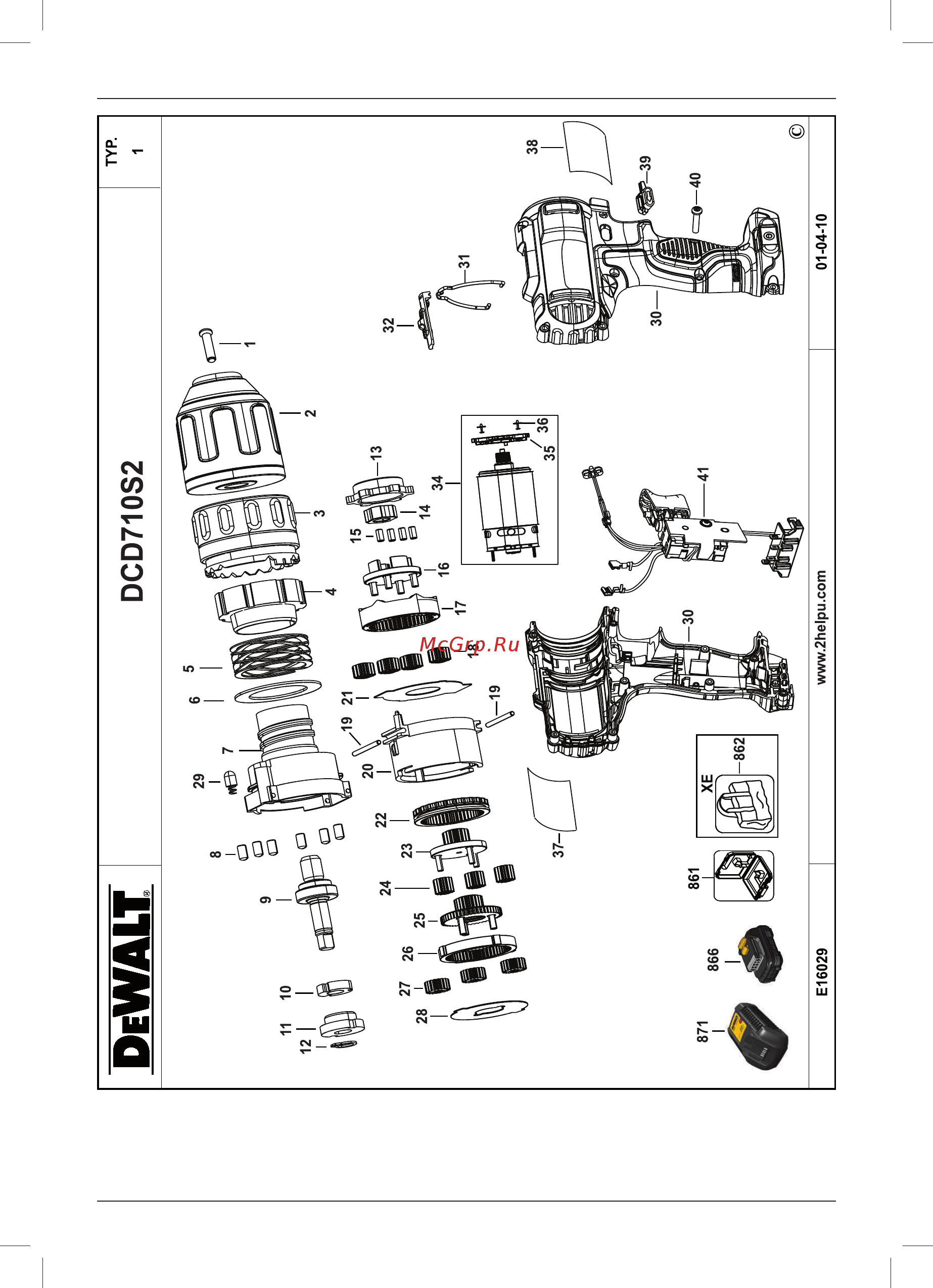 Dewalt DCD710D2-KS Инструкция по эксплуатации онлайн [21/28] 307669
