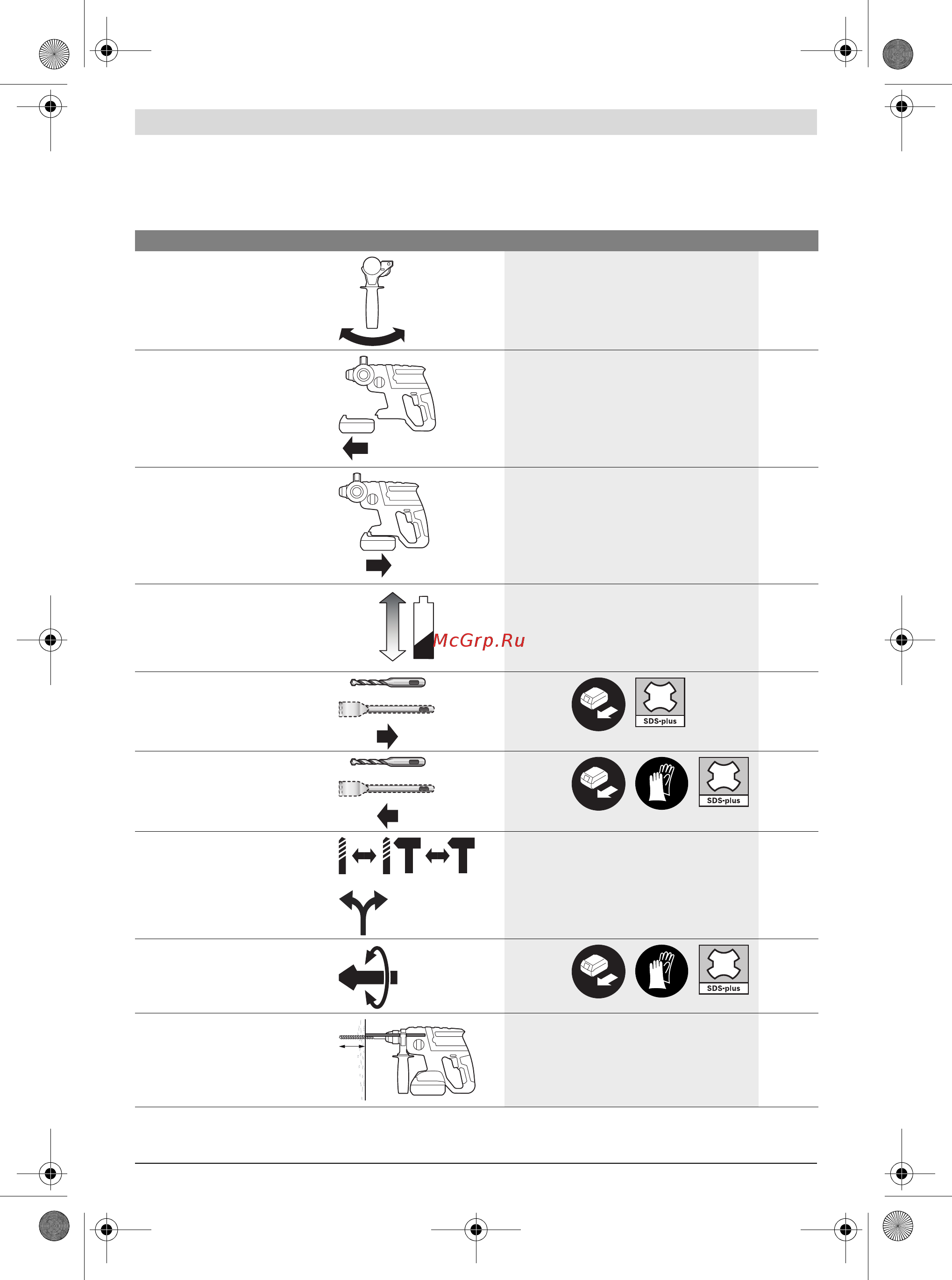 Bosch GBH 18 V-EC 061190400B [13/196] Mounting and operation