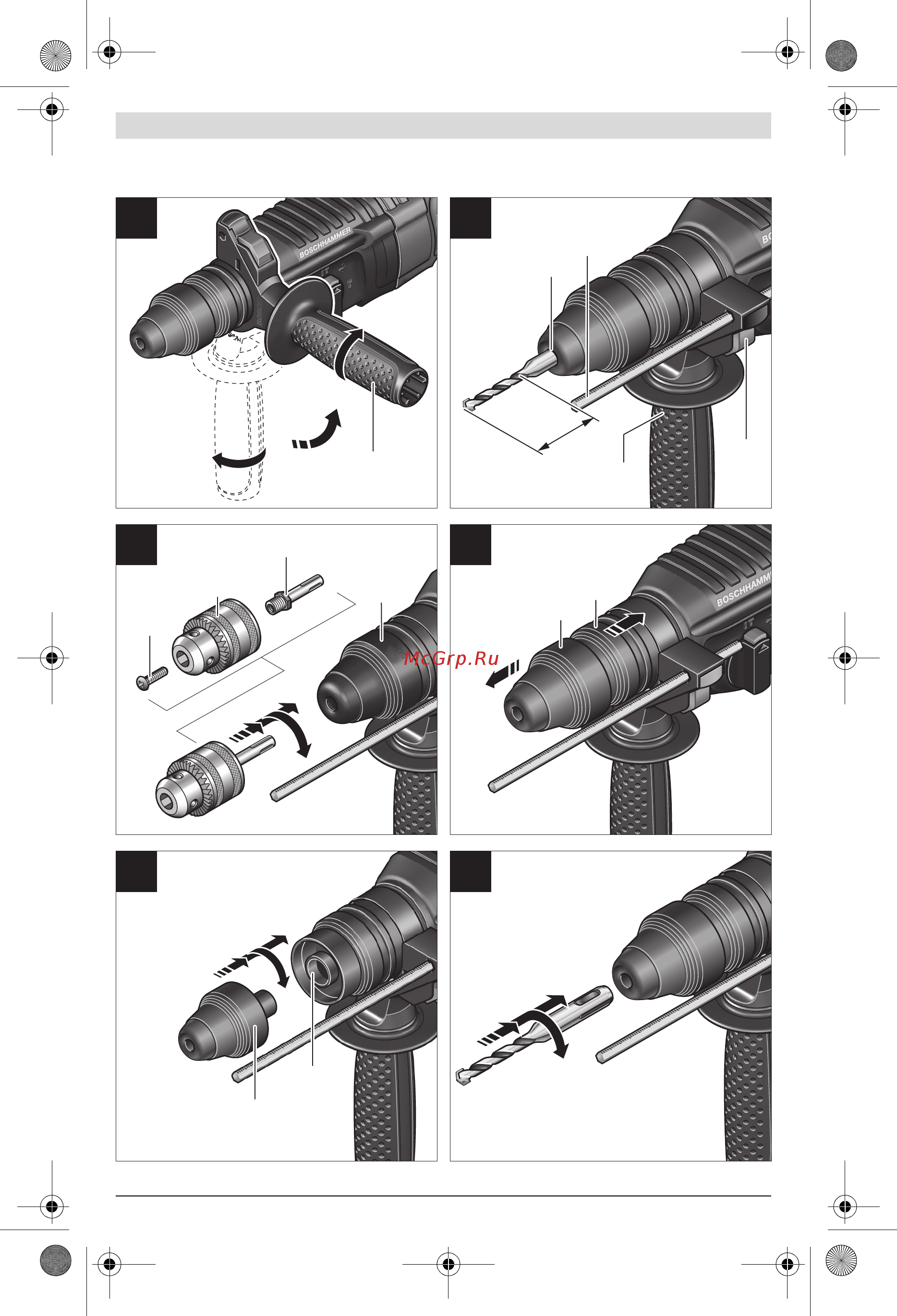Bosch GBH 2-26 DRE 611253708 611253708 Инструкция по эксплуатации онлайн [4/235] 307698