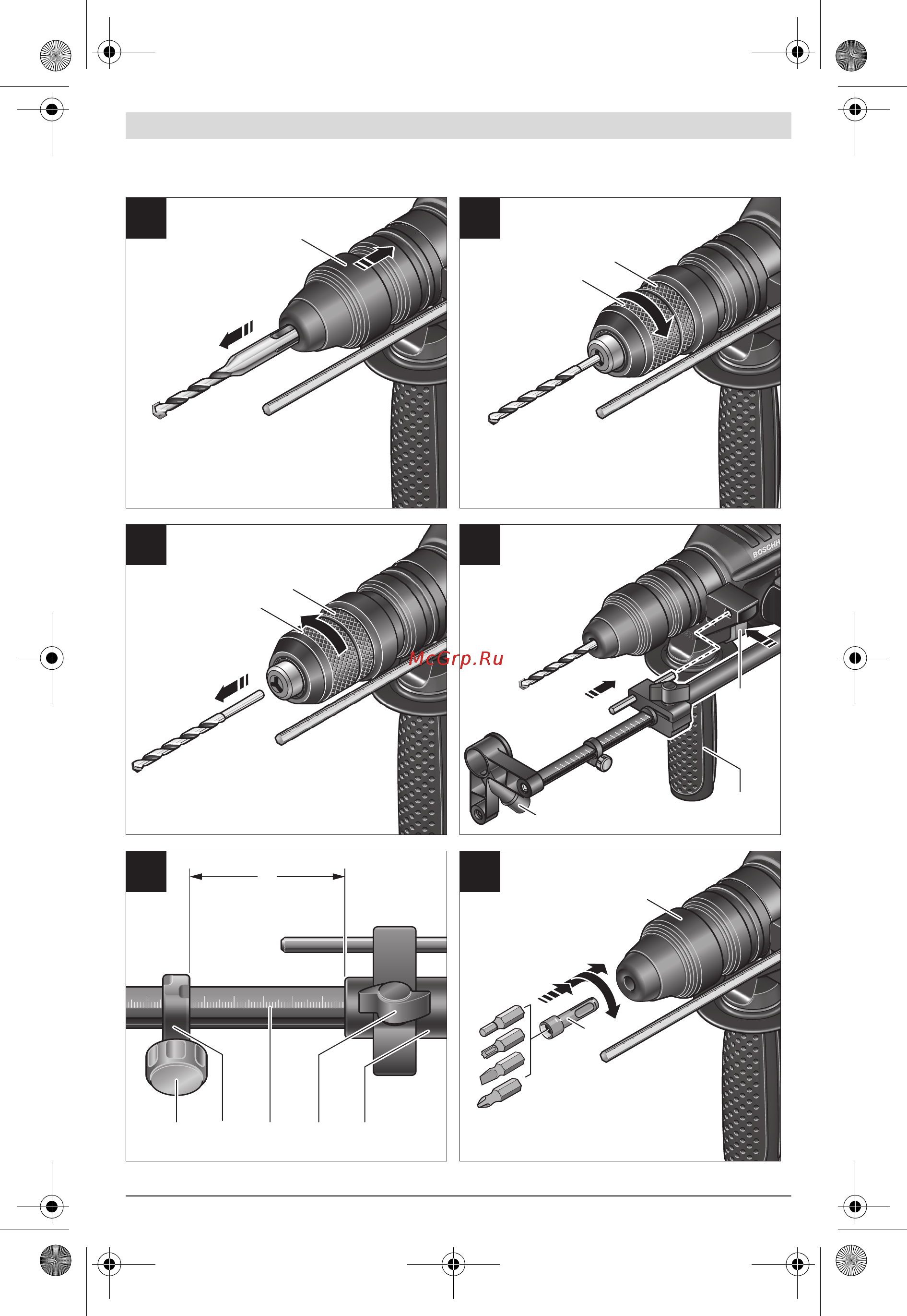 Bosch GBH 2-26 DRE 611253708 611253708 Инструкция по эксплуатации онлайн [5/235] 307698