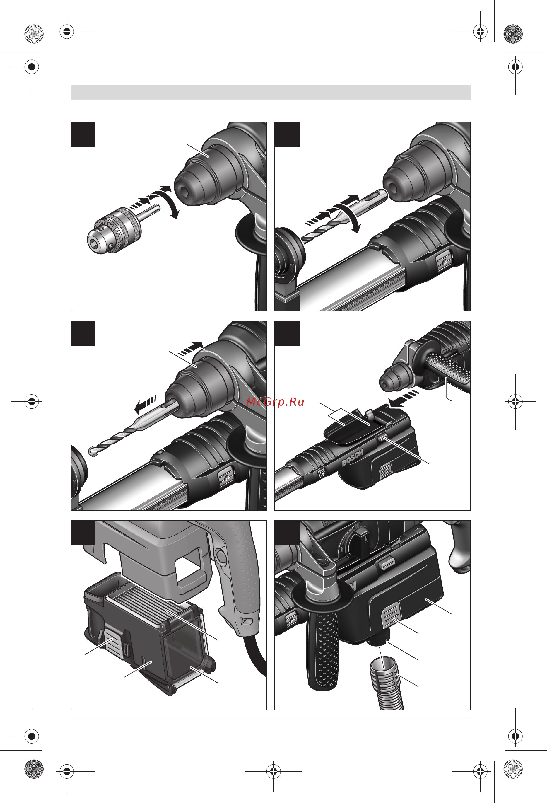 Bosch GBH 2-23 REA Professional Инструкция по эксплуатации онлайн [4/165] 501958