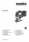 Metabo STA 18 LTX 602298850 Инструкция по эксплуатации