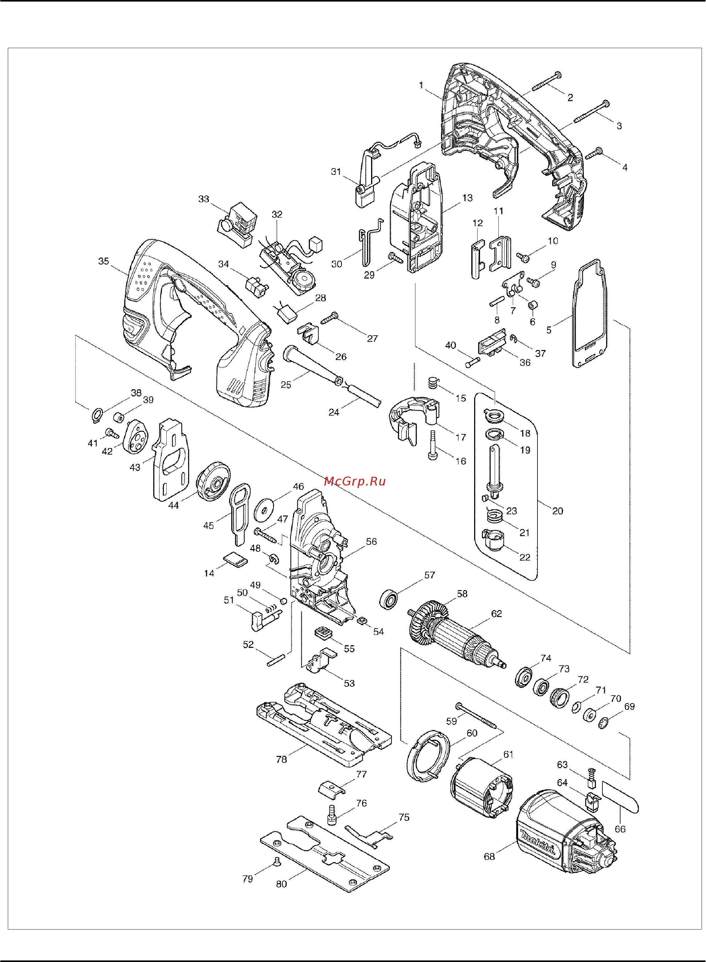 Makita 4350FCT Инструкция по эксплуатации онлайн [3/3] 307798