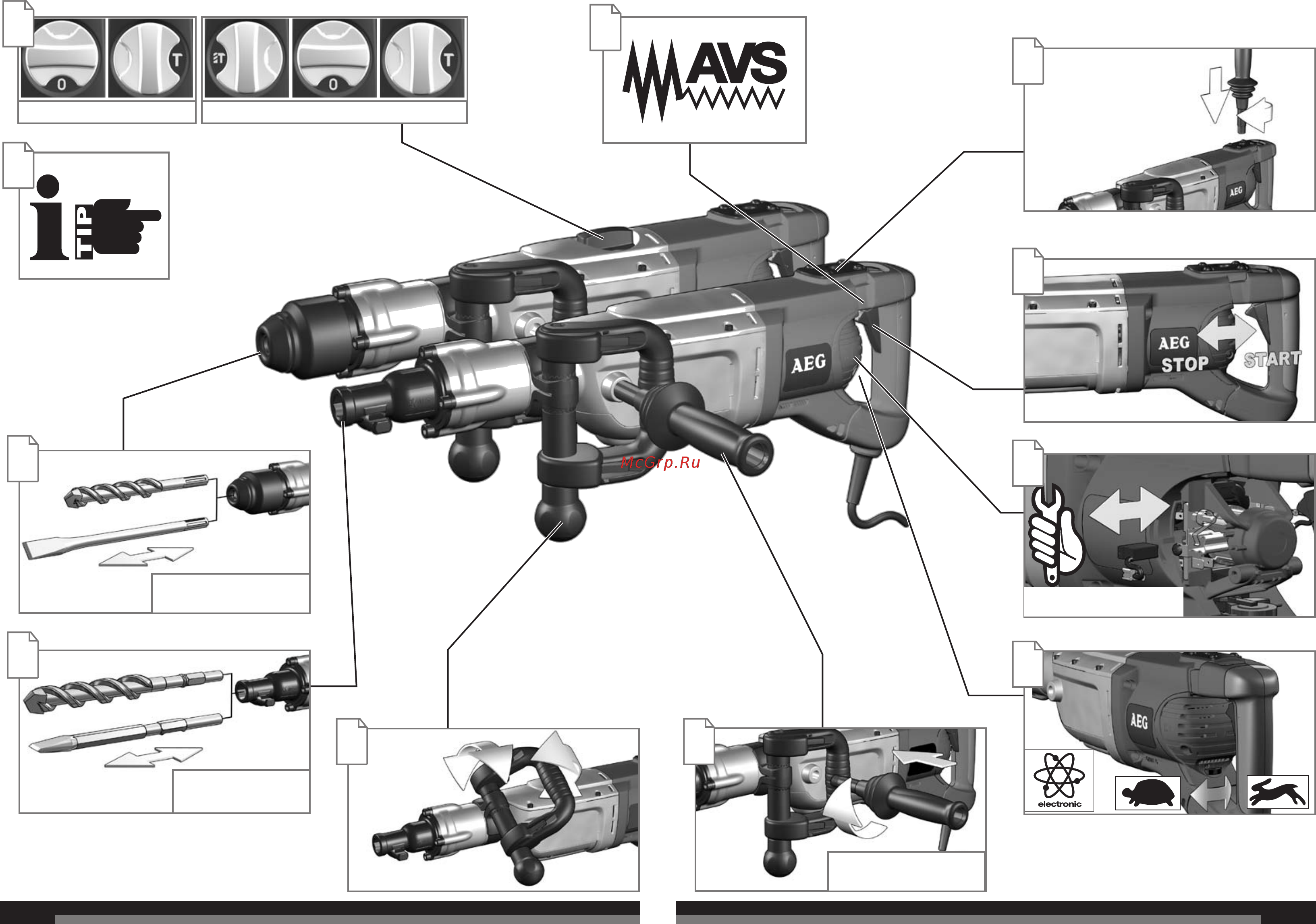 AEG PM10E SDS-M 4935412418 [3/41] Service