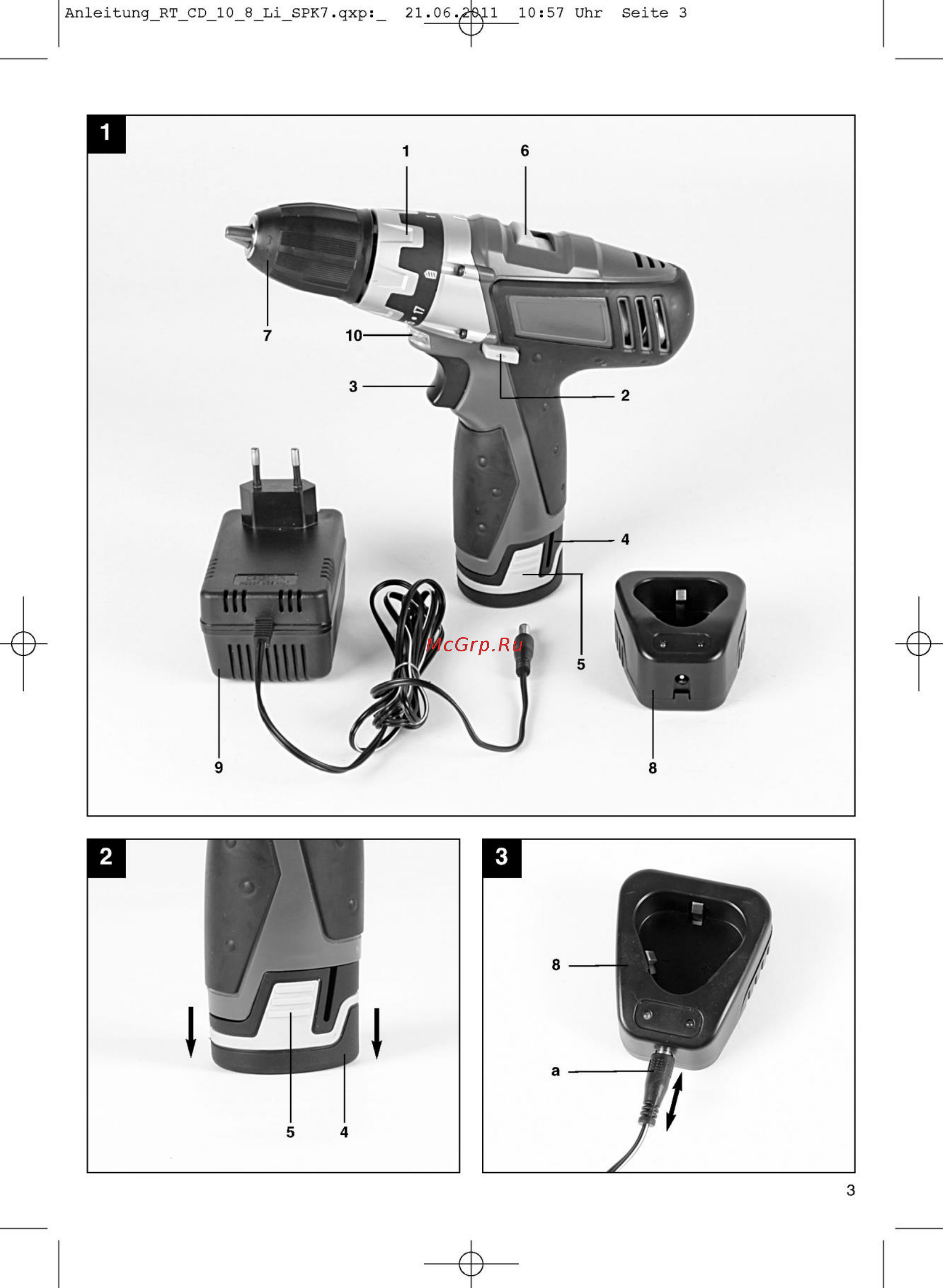 Einhell TE-CD 12 Li mit 2. Akku (4513602) Инструкция по эксплуатации онлайн [3/9] 332577