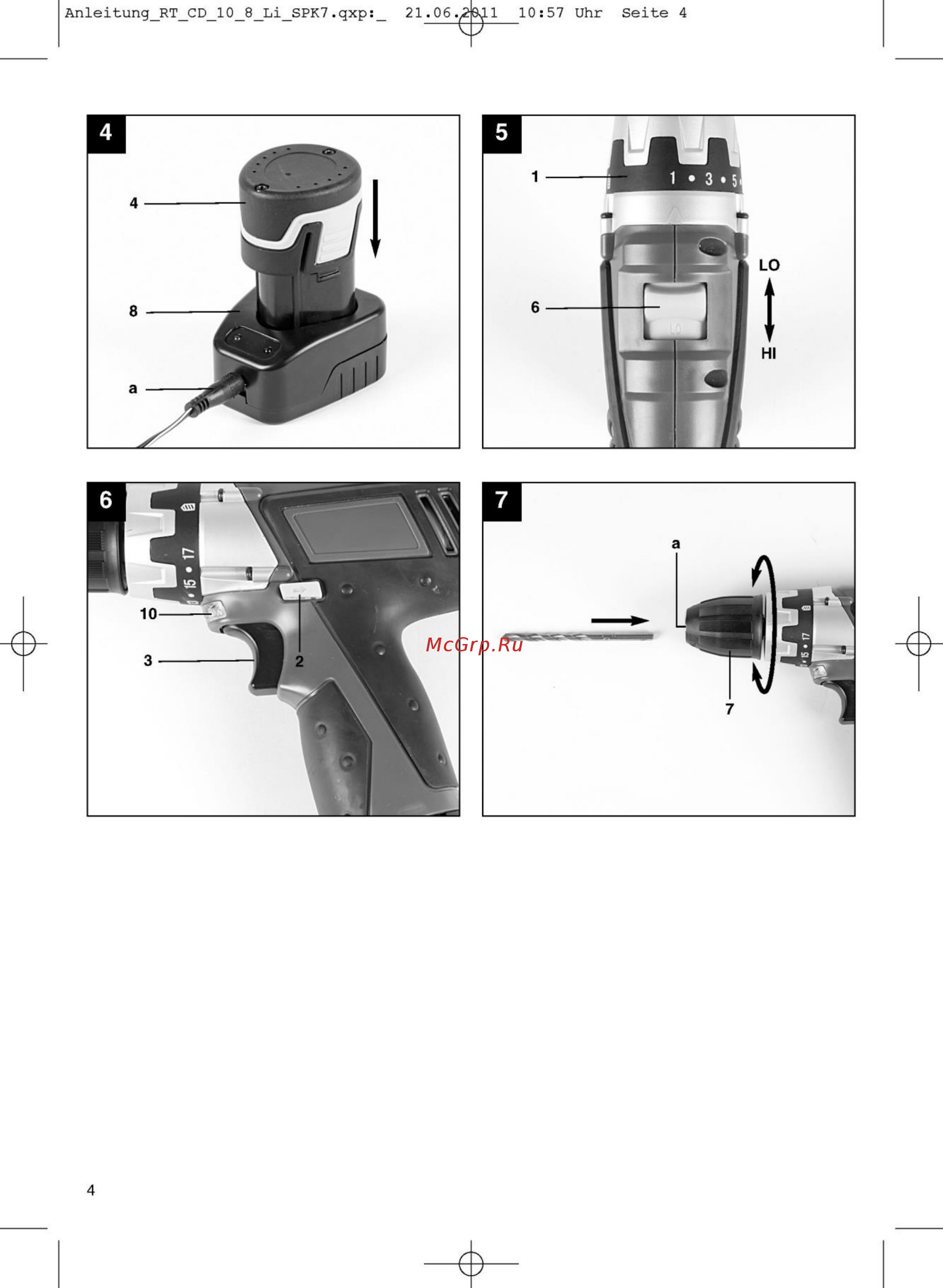 Einhell TE-CD 12 Li mit 2. Akku (4513602) Инструкция по эксплуатации онлайн [4/9] 332577
