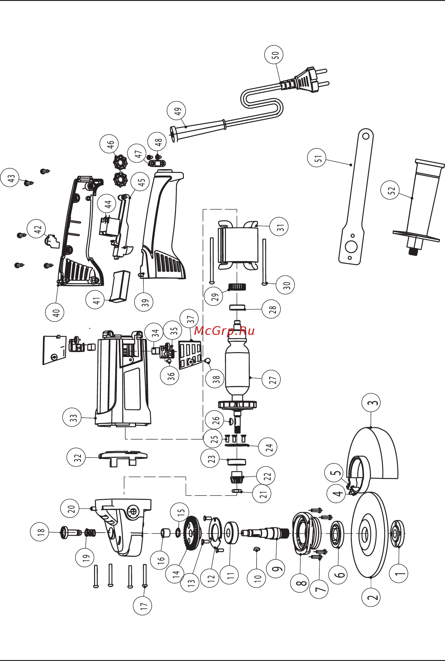 Bort BWS-1000-R 98296631 [23/40] Exploded view