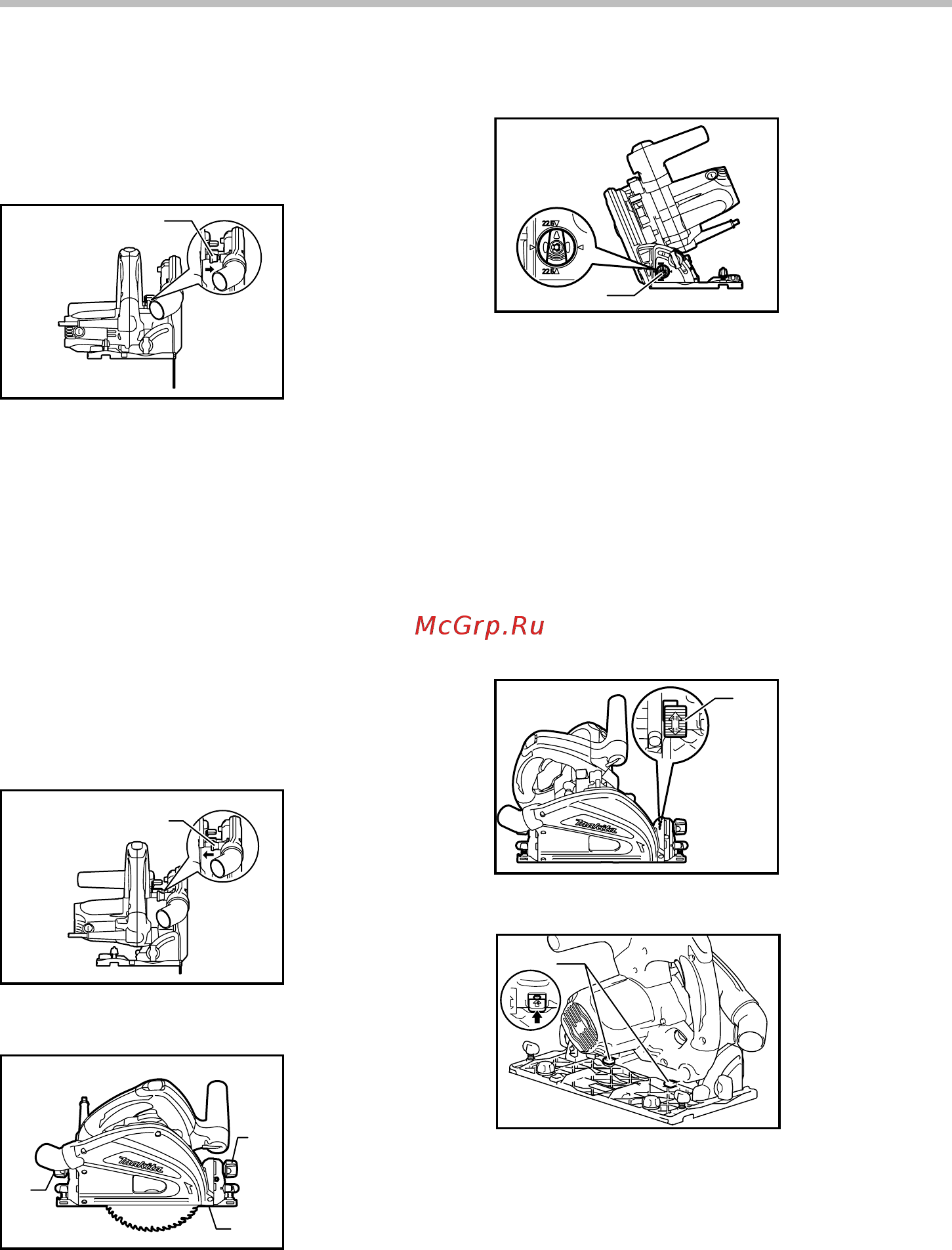 Makita SP6000 [9/16] Кнопка быстрой остановки для распила глубиной от 2 мм до 3 мм при использовании направляющей стола дополнительное приспособление