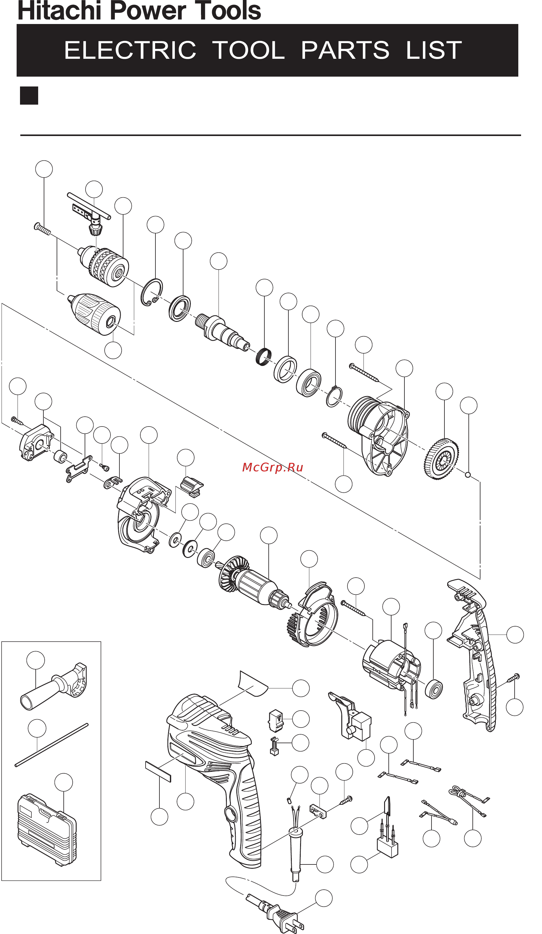 Hitachi DV13VSSNS [30/41] Model dv 13vss impact drill