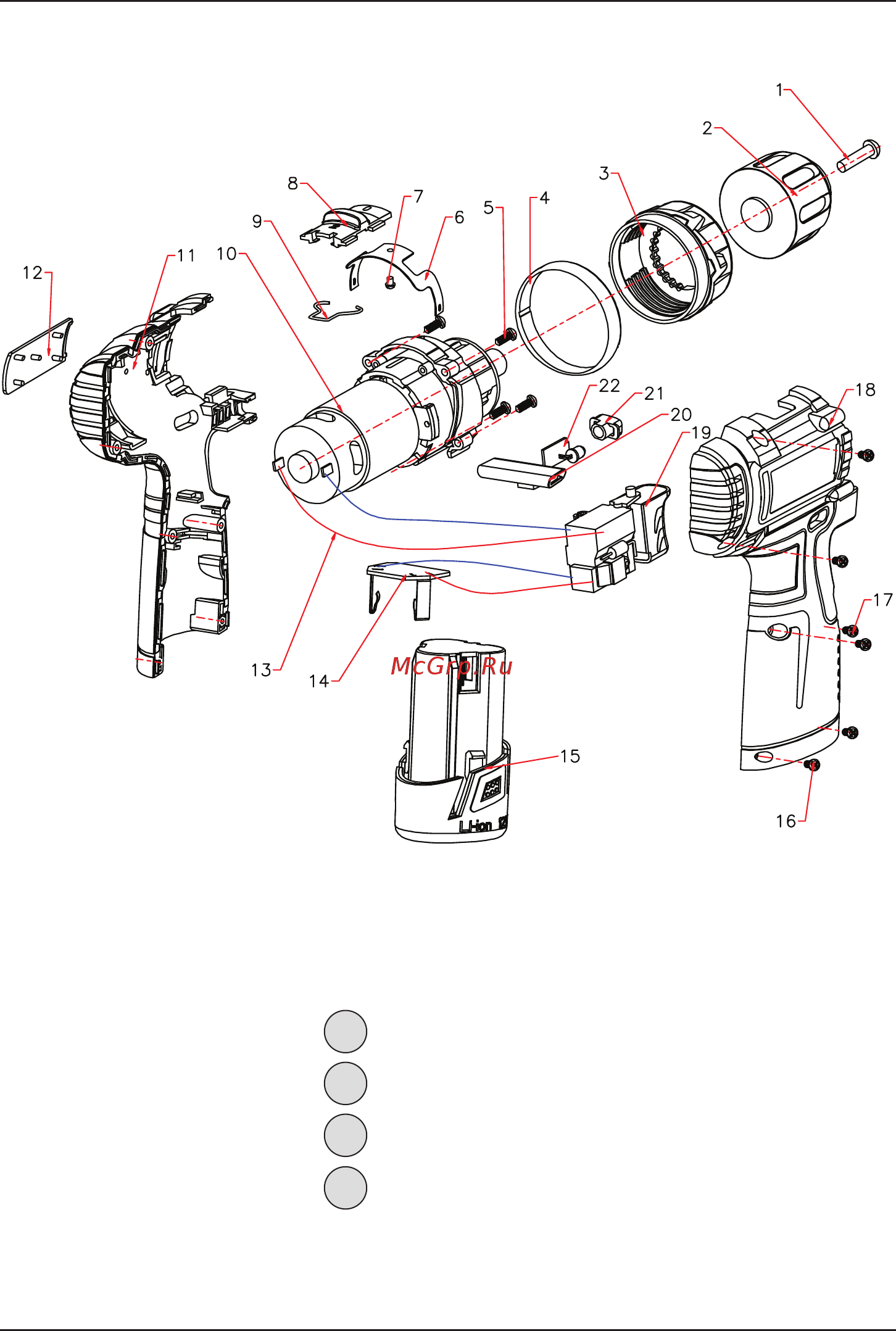 Bort BAB-10,8Nx2Li-FDK 98296495 [18/32] Exploded view