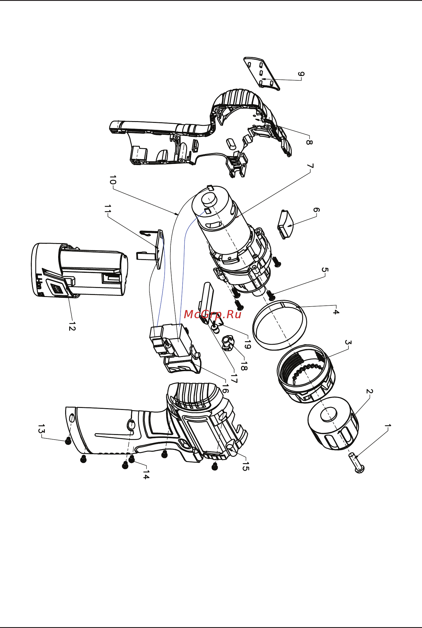 Bort BAB-10,8N-LiD 98292268 [17/29] Exploded view