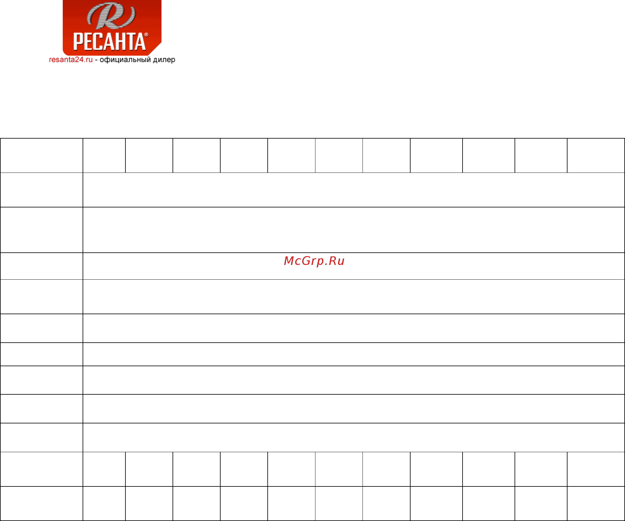 Ресанта АСН-2000/1-Ц [5/16] Технические характеристики