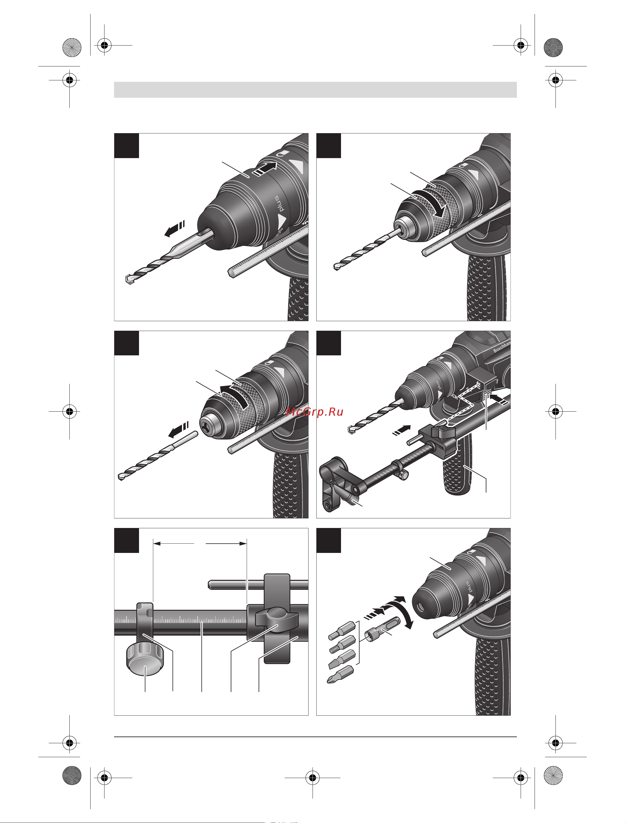Bosch GBH 240 (0611272100) Инструкция по эксплуатации онлайн [5/217] 504071