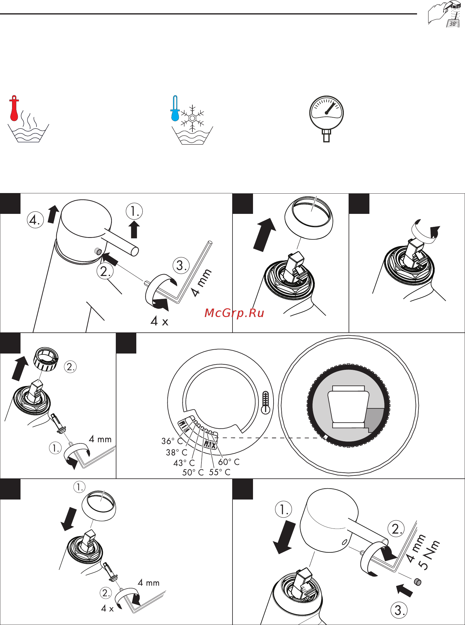 HansGrohe HG Talis E² 31642000 Инструкция по эксплуатации онлайн [5/13] 308321