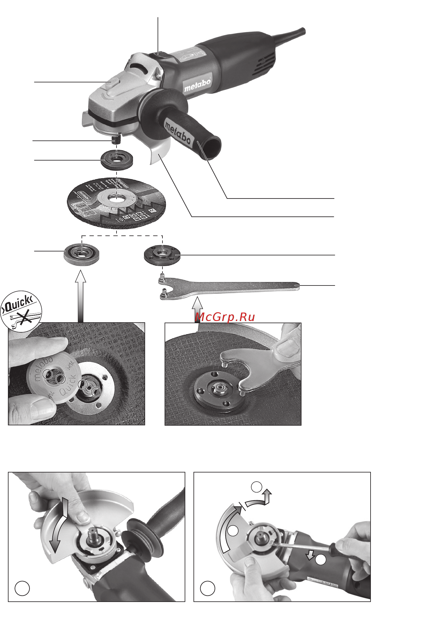 Metabo WQ 1000 620035000 Инструкция по эксплуатации онлайн [2/108] 308416