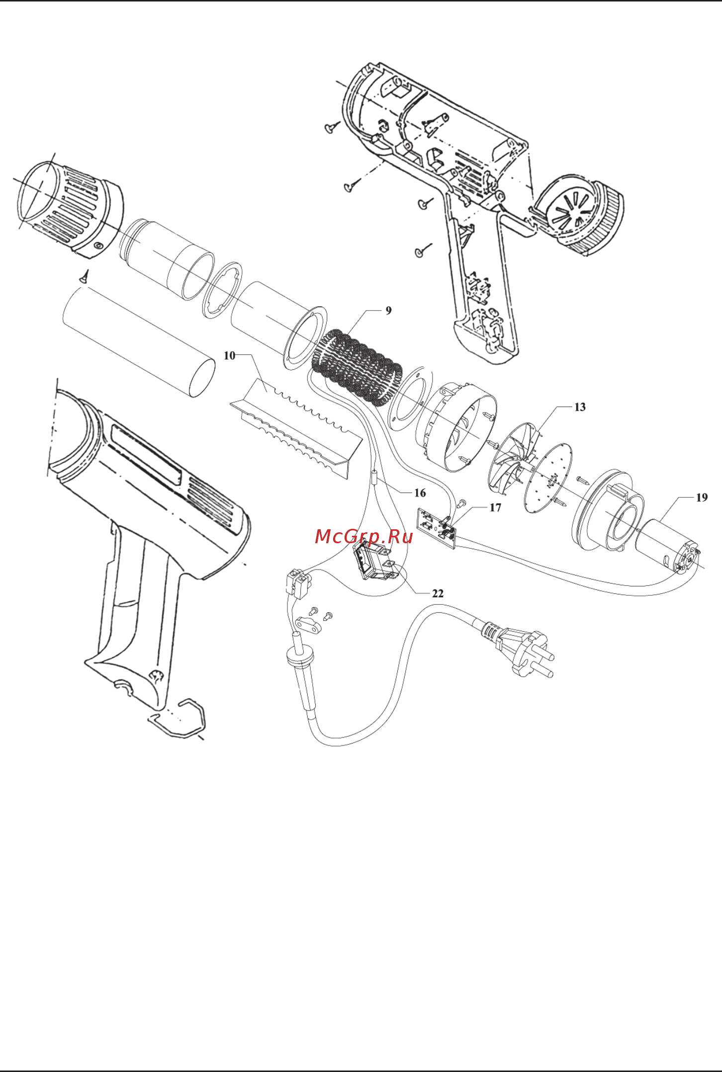 Bort BHG-1600-P 91271051 [11/28] Exploded view