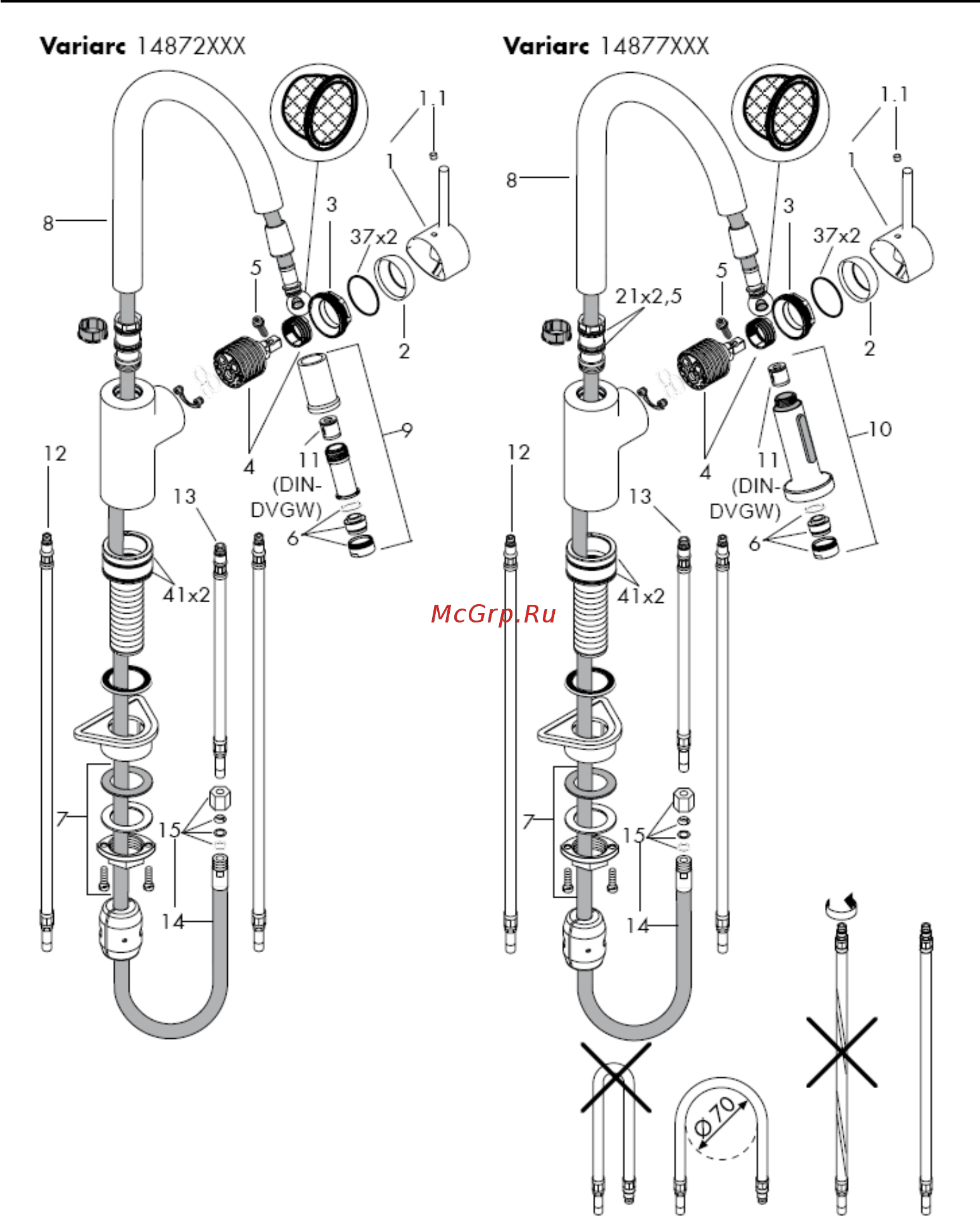 HansGrohe Talis S² Variarc 14877000 Инструкция по эксплуатации онлайн [11/232] 308509