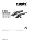 Metabo WEV 1500-125 RT 601243000 Инструкция по эксплуатации