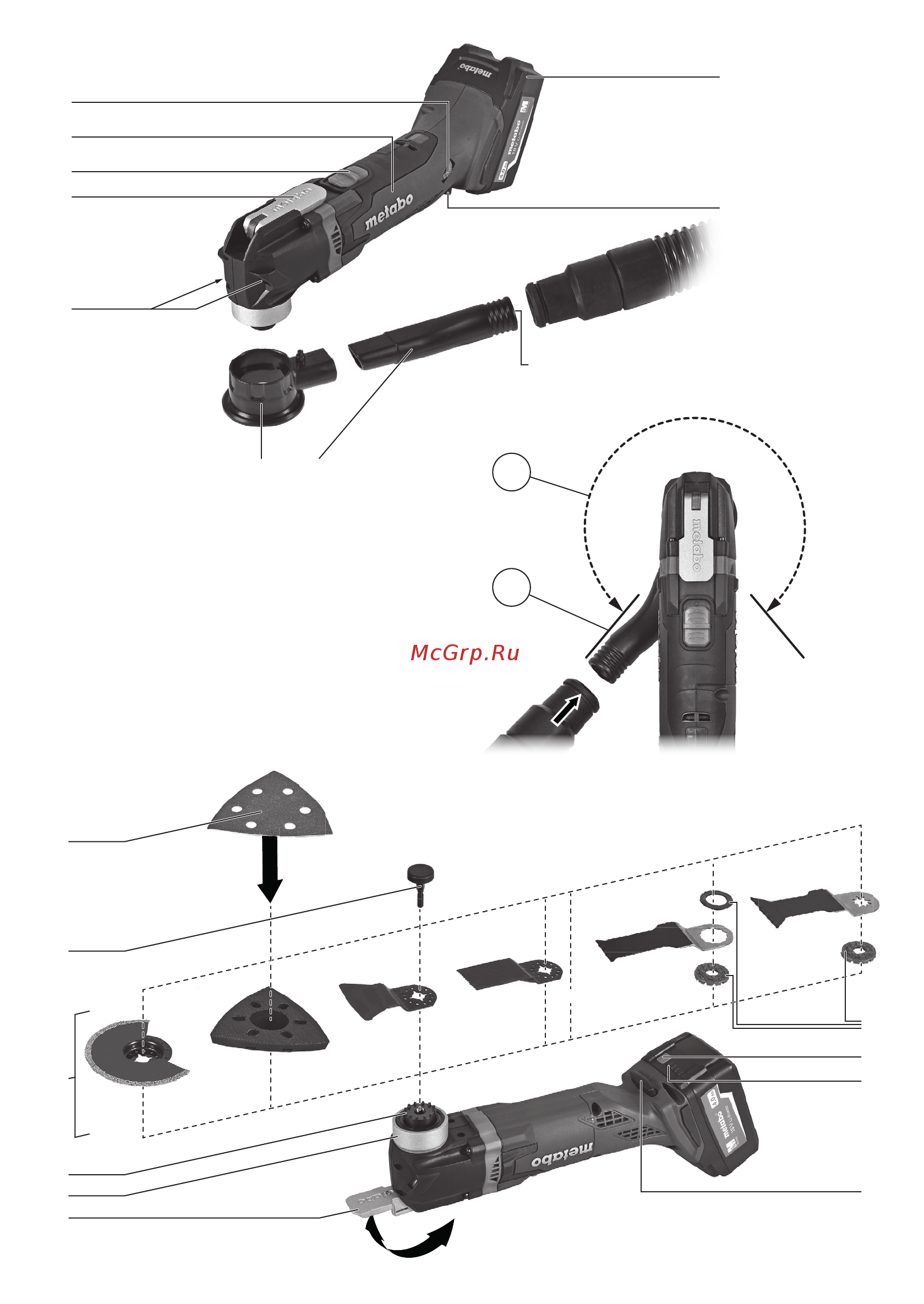 Metabo MT 18 LTX  613021710 Инструкция по эксплуатации онлайн [2/68] 308630