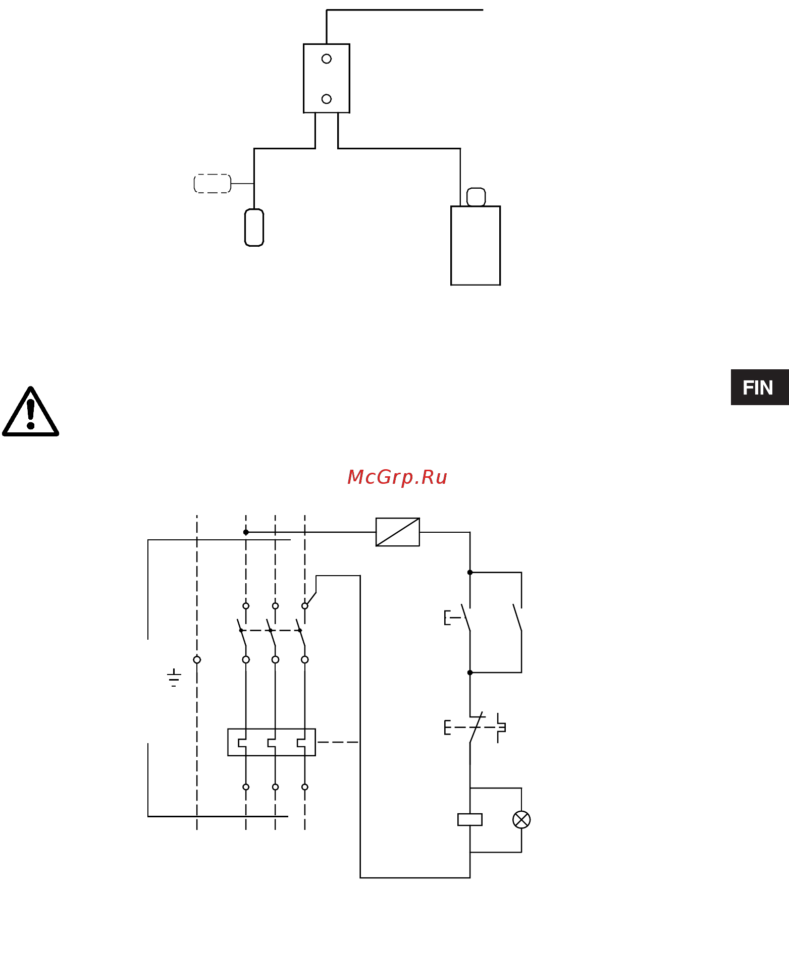 Grundfos Unilift AP50.50.11.1.V 96010577 [23/51] Toimintakaavio