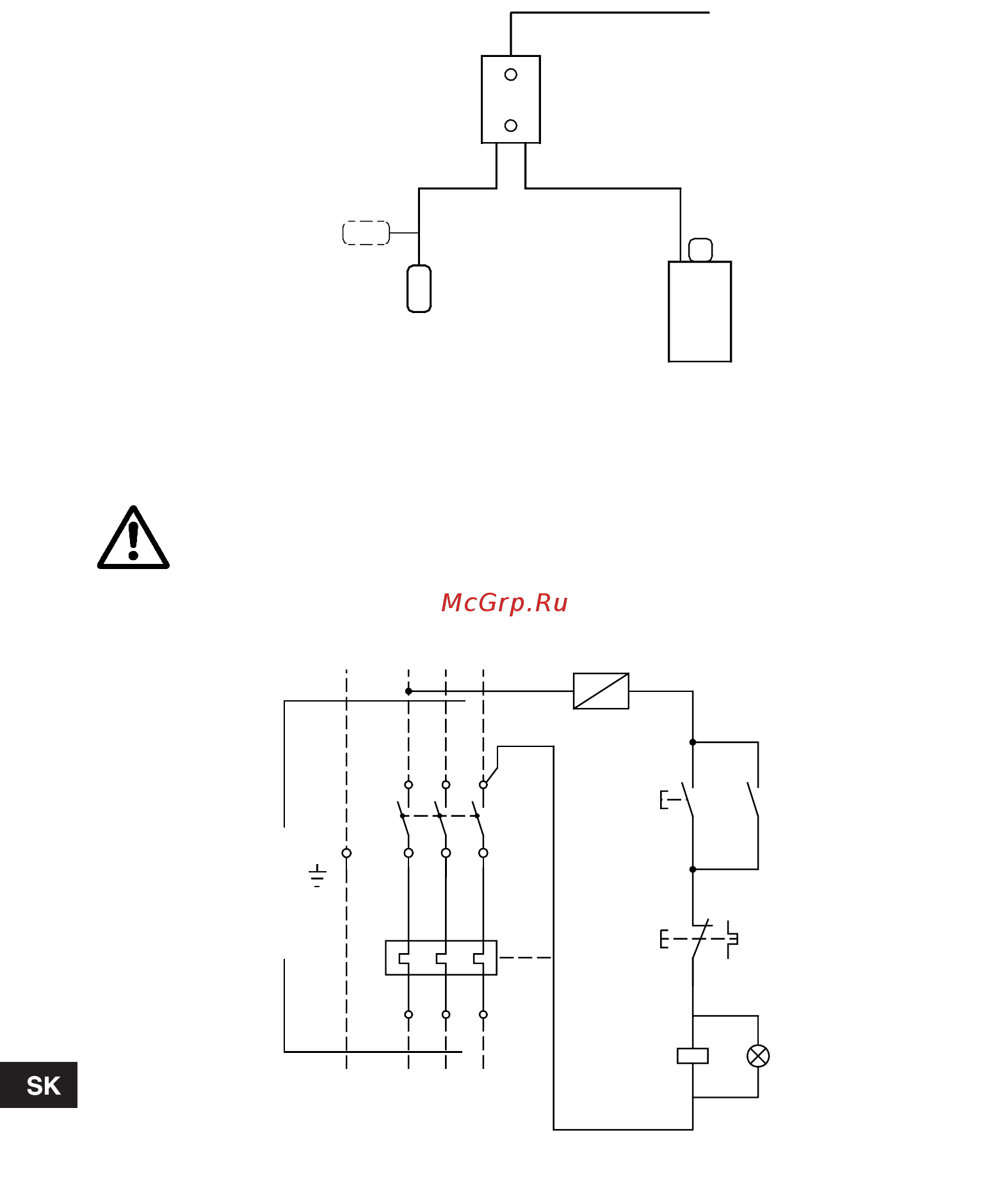 Grundfos Unilift AP35.40.06.A1.V 96010982 [46/51] Funkčná schéma