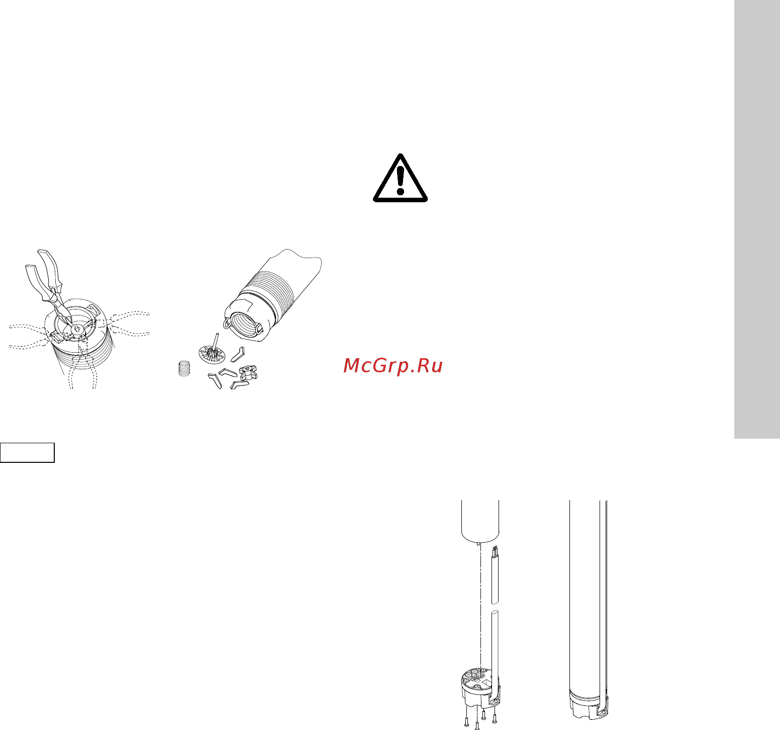 Grundfos SQ 3-55 96510206 [115/388] Takaiskuventtiilin poistaminen