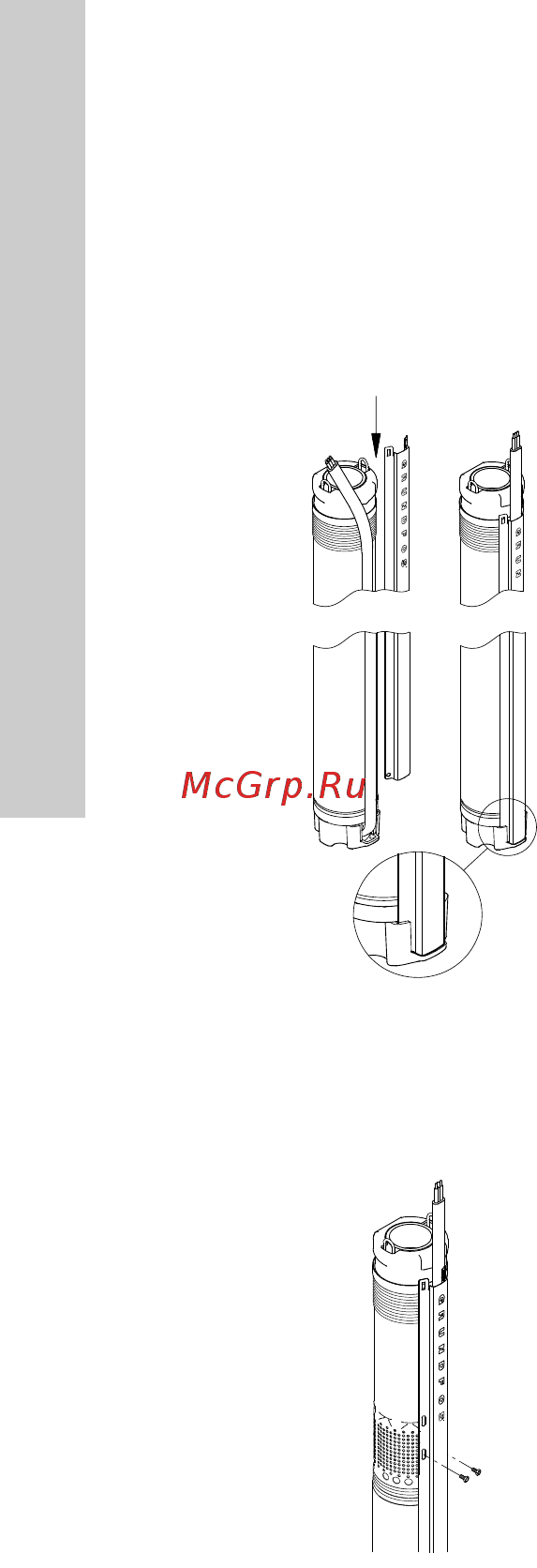 Grundfos SQ 2-70 96524435 [116/388] Kaapelisuojan asentaminen