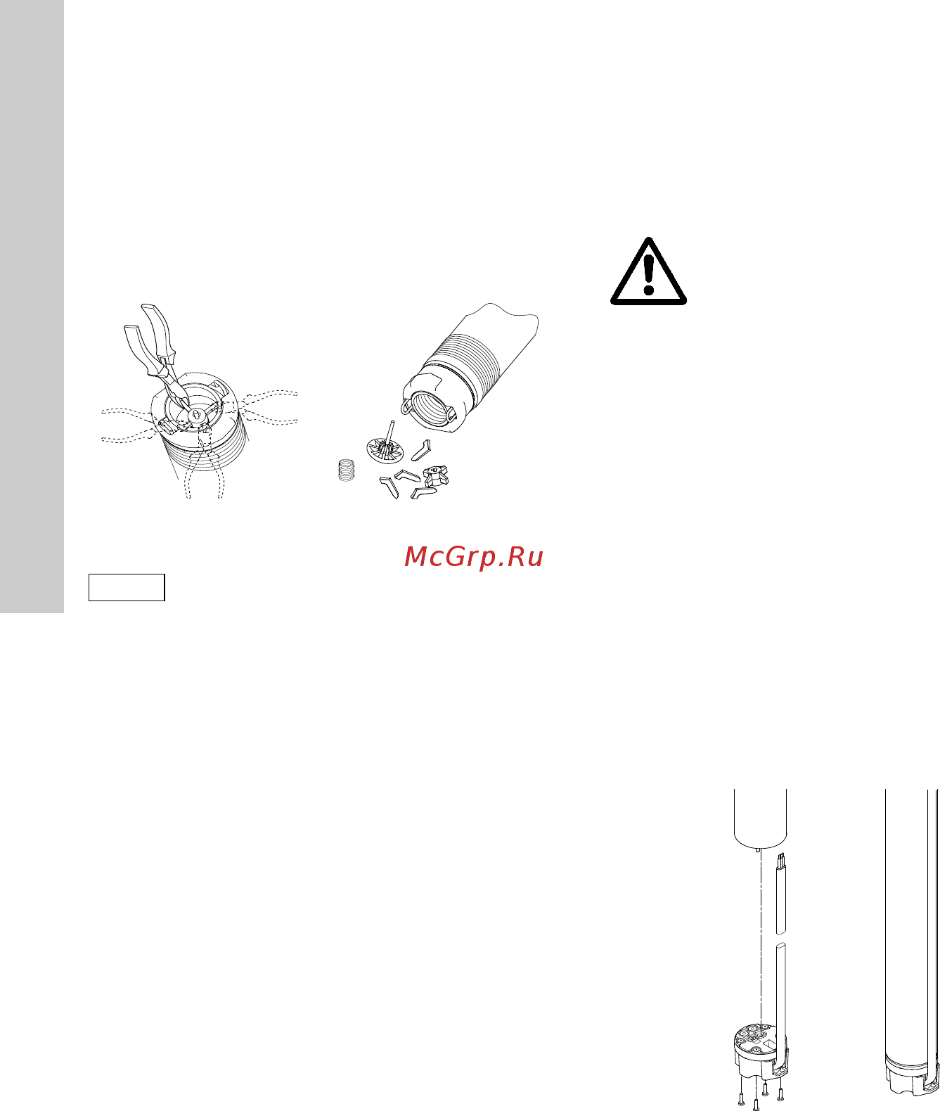 Grundfos SQ 2-70 96510200 [190/388] Rimozione della valvola di non ritorno