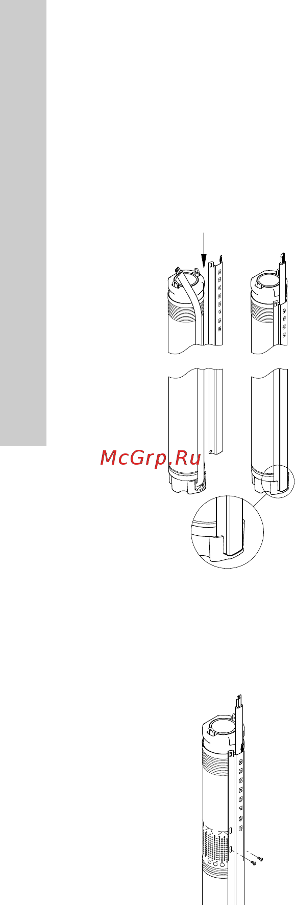 Grundfos SQ 2-100 96510202 [26/388] Монтаж на кабелния предпазител