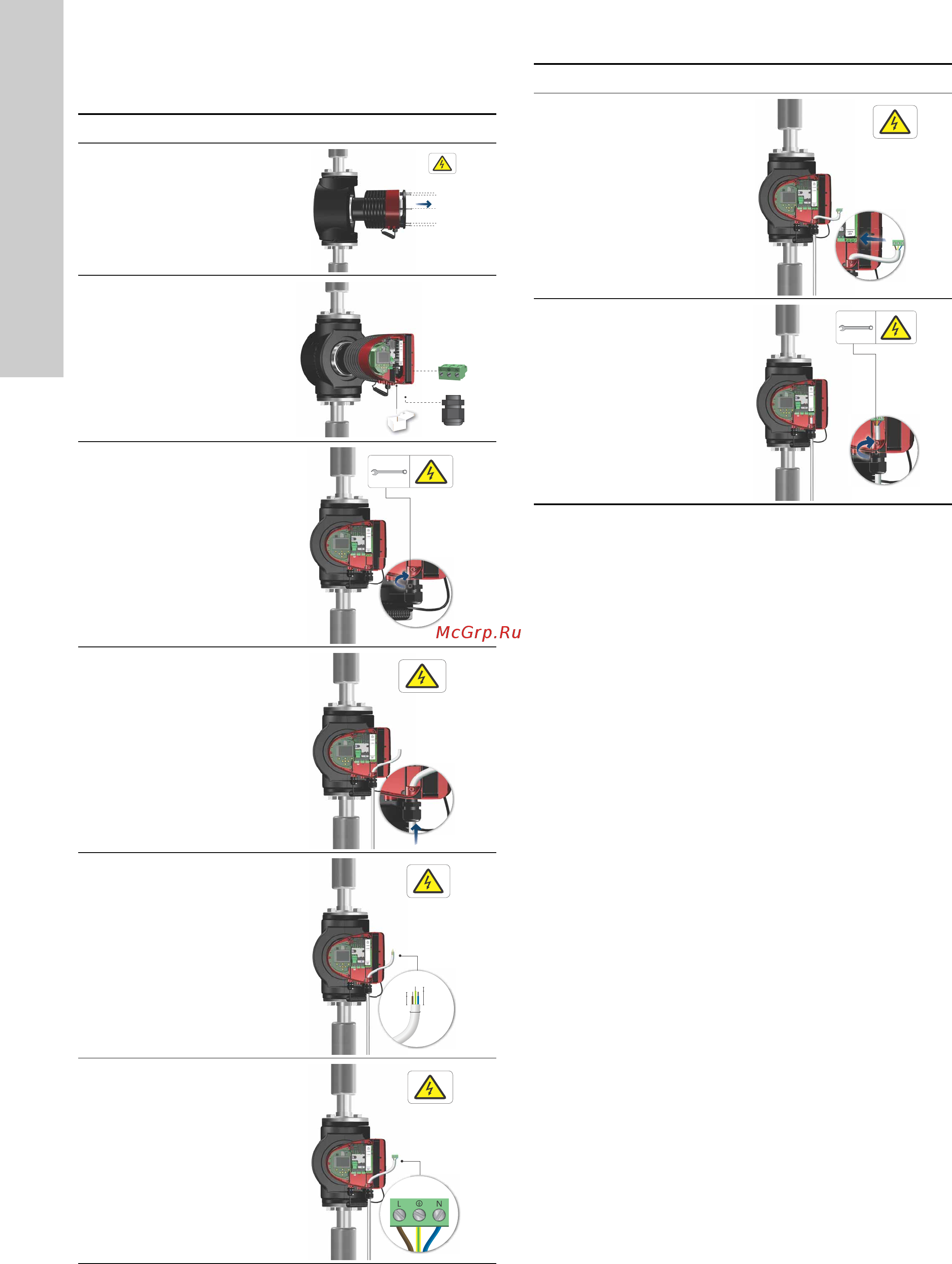 Grundfos MAGNA3 D 32-80 180 97924451 [12/1656] Connecting the power supply