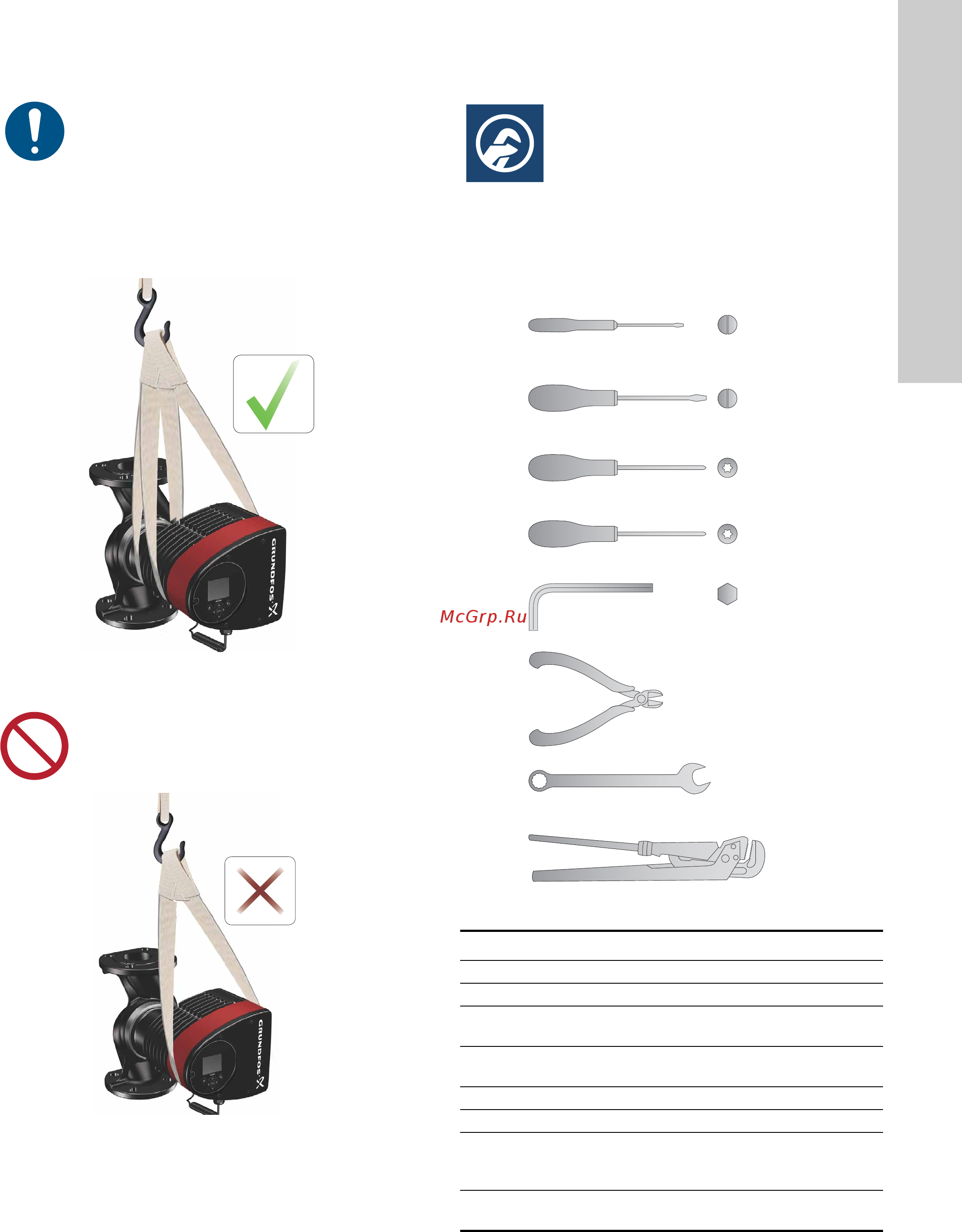 Grundfos MAGNA3 D 32-80 180 97924451 [1335/1656] Піднімання насоса
