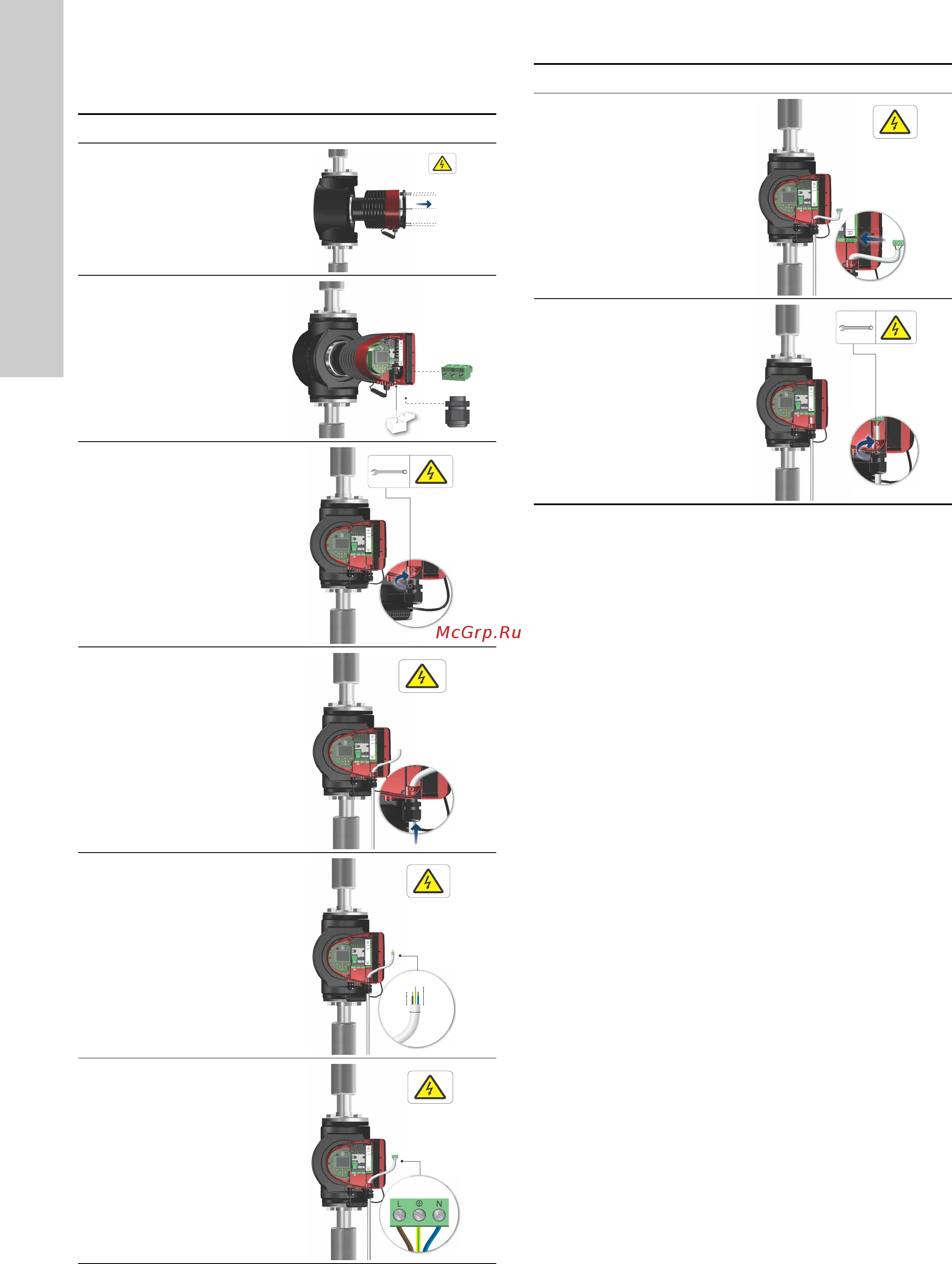 Grundfos MAGNA3 25-40 N 180 97924336 [1340/1656] Під єднання джерела живлення