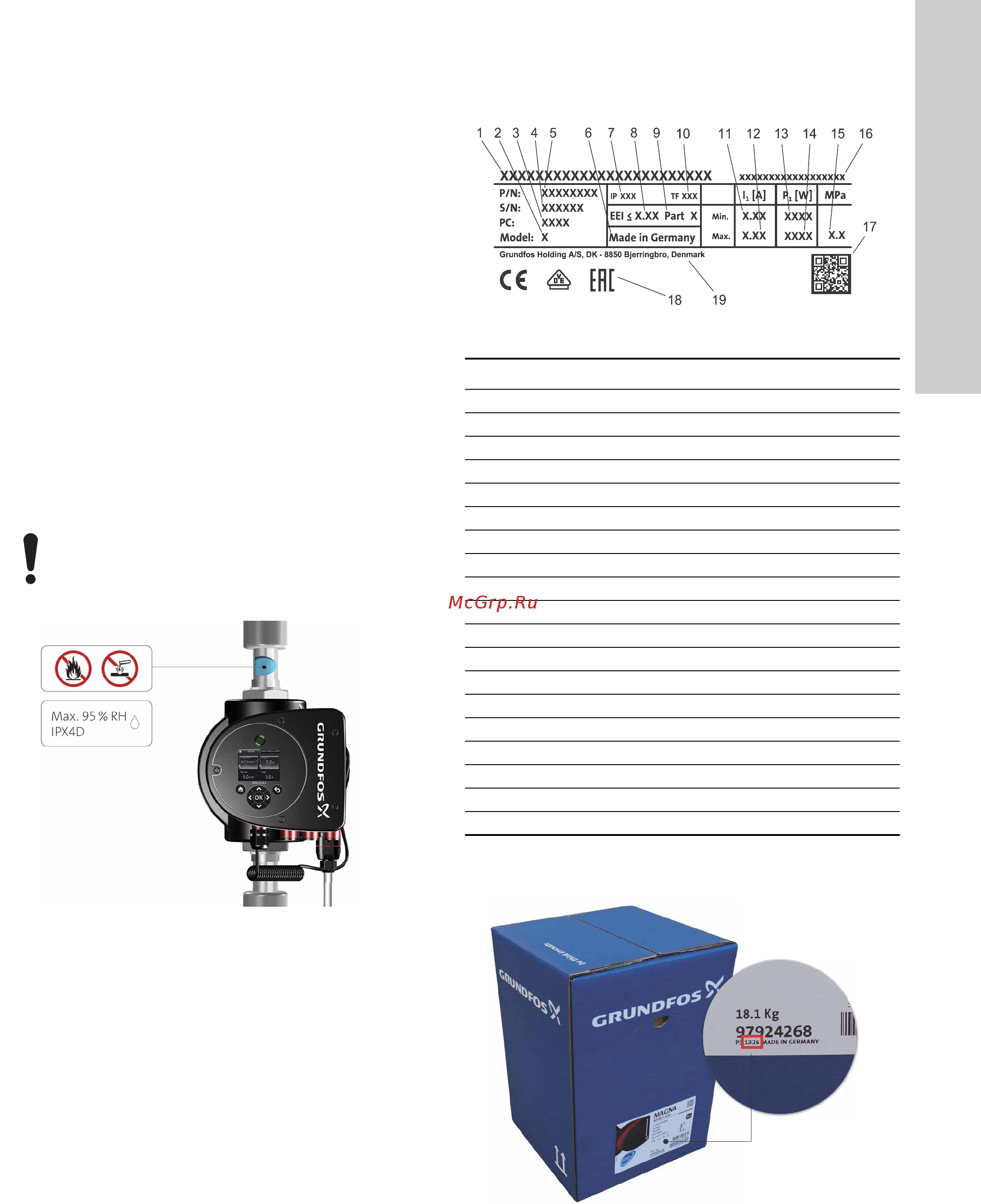 Grundfos MAGNA3 D 32-80 180 97924451 [1345/1656] Гліколь
