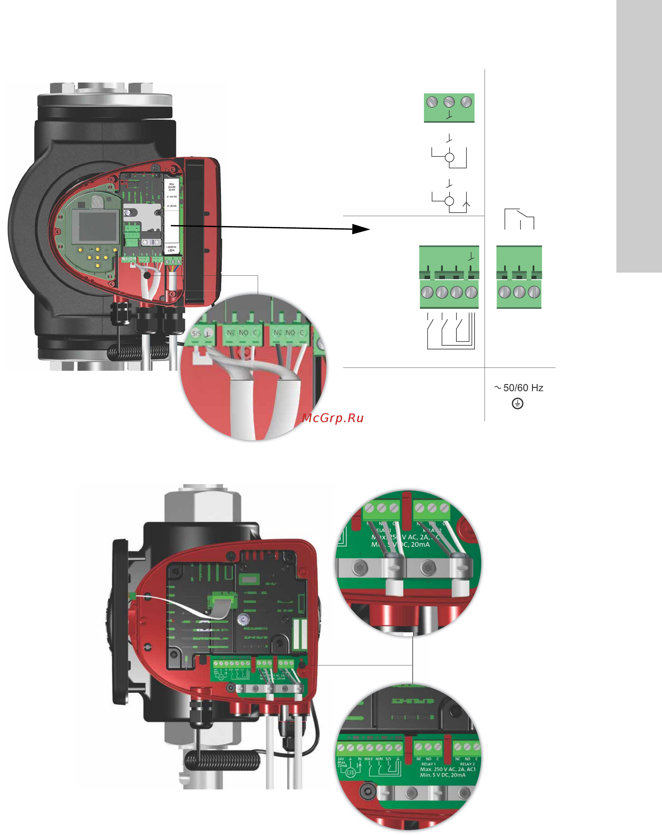 Grundfos MAGNA3 32-100 F 220 97924258 [1401/1656] 外部连接