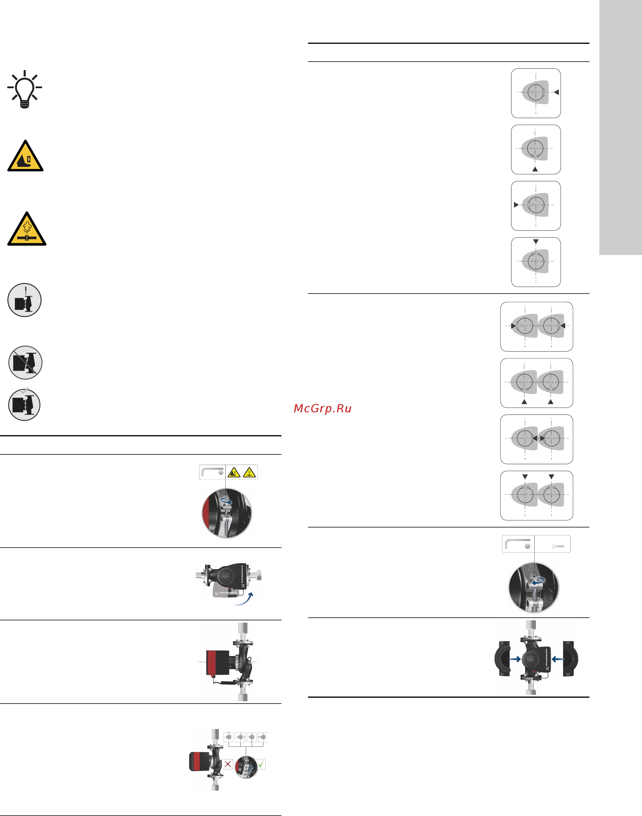 Grundfos MAGNA3 D 32-80 180 97924451 [1443/1656] コントロールボックスの位置変更