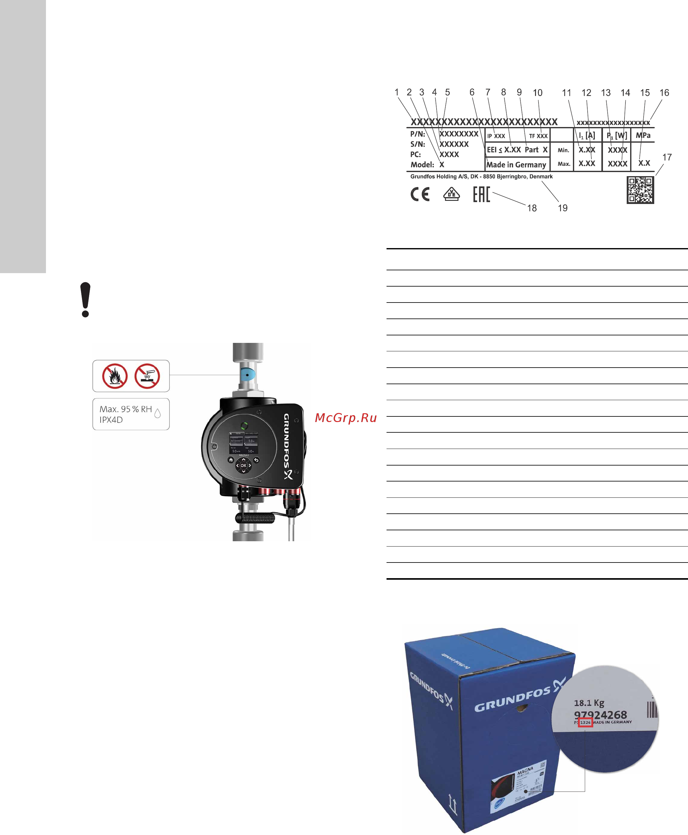Grundfos MAGNA3 D 32-80 180 97924451 [1502/1656] 글리콜