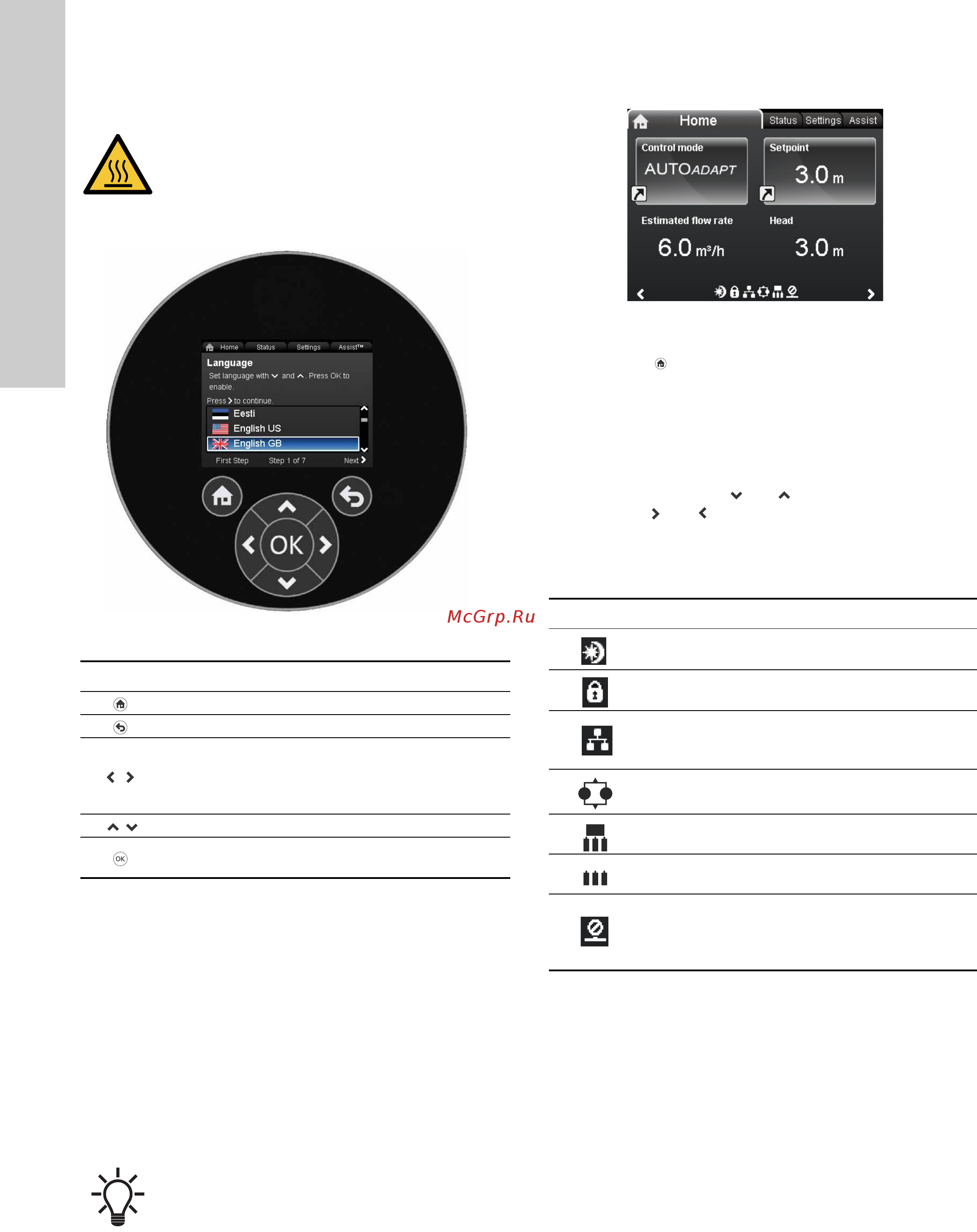 Grundfos MAGNA3 D 32-80 180 97924451 [1564/1656] Структура на менито