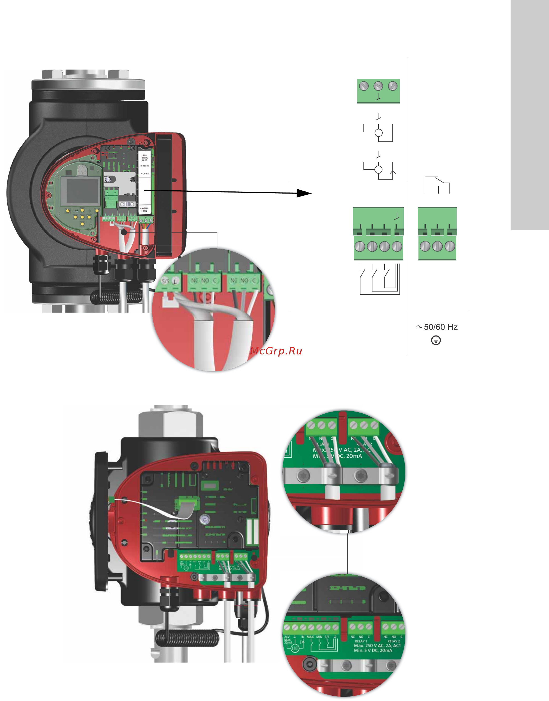 Grundfos MAGNA3 32-80 180 97924256 [1633/1656] التوصيلات الخارجية 7
